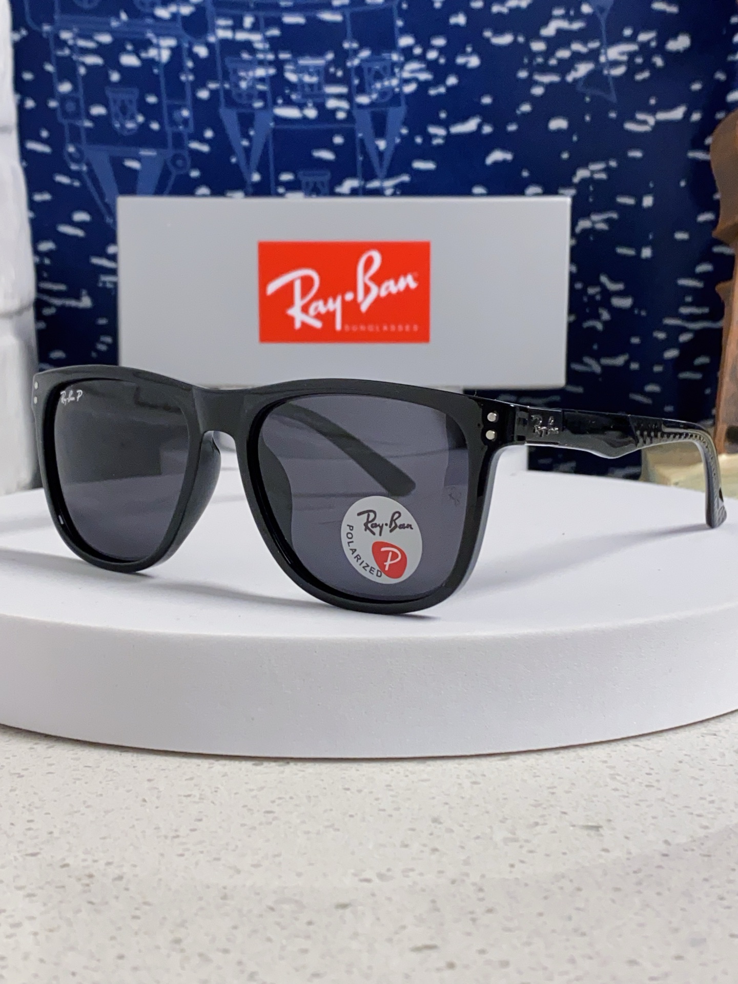  Ray Ban雷朋 2025新款矩形男女通用太阳镜 男士开车偏光镜片 RB69009 Size60口1
