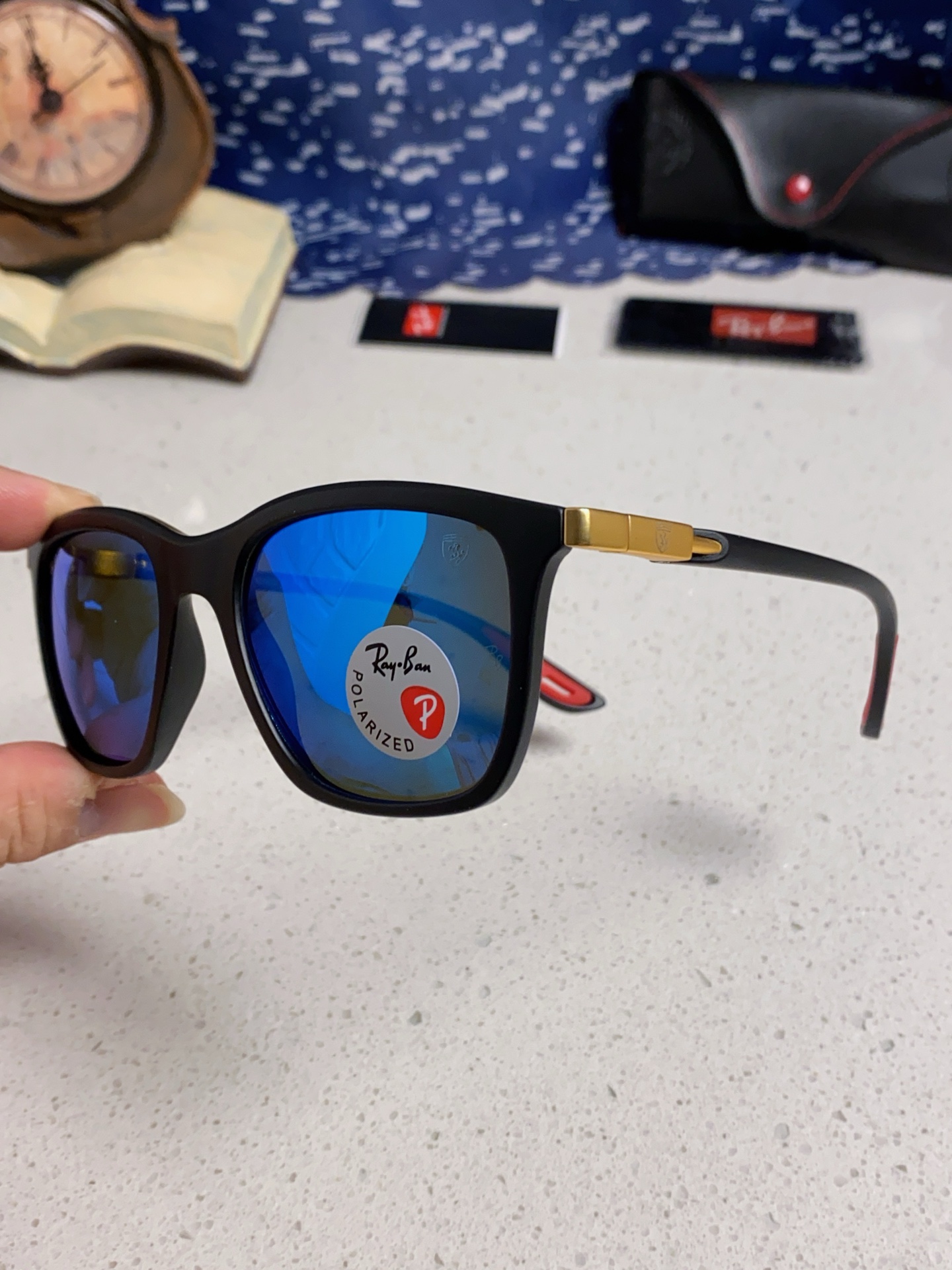  RayBan雷朋太阳眼镜法拉利联名款方形墨镜RB4433M Size54口20-145