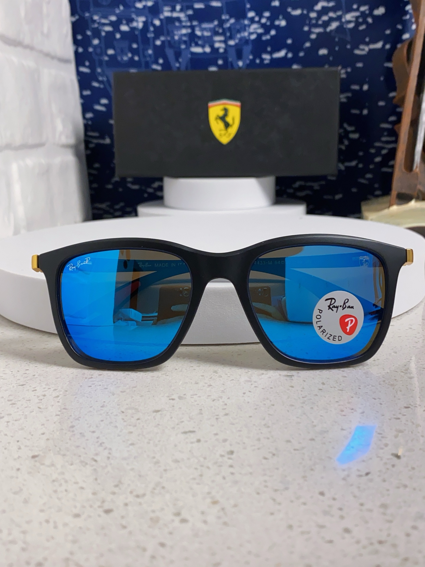  RayBan雷朋太阳眼镜法拉利联名款方形墨镜RB4433M Size54口20-145
