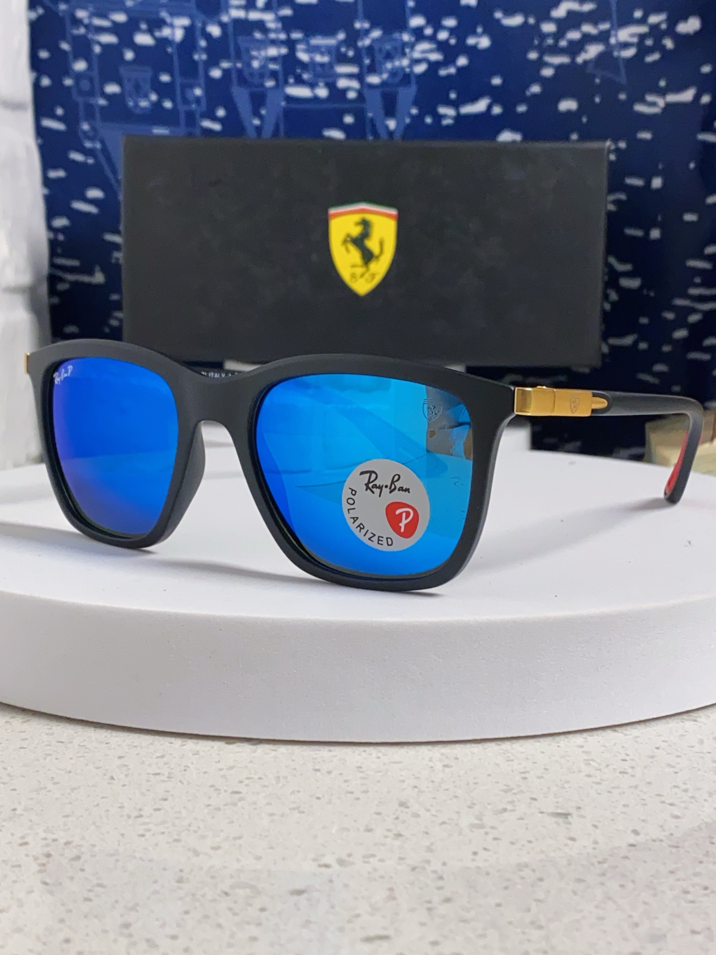  RayBan雷朋太阳眼镜法拉利联名款方形墨镜RB4433M Size54口20-145