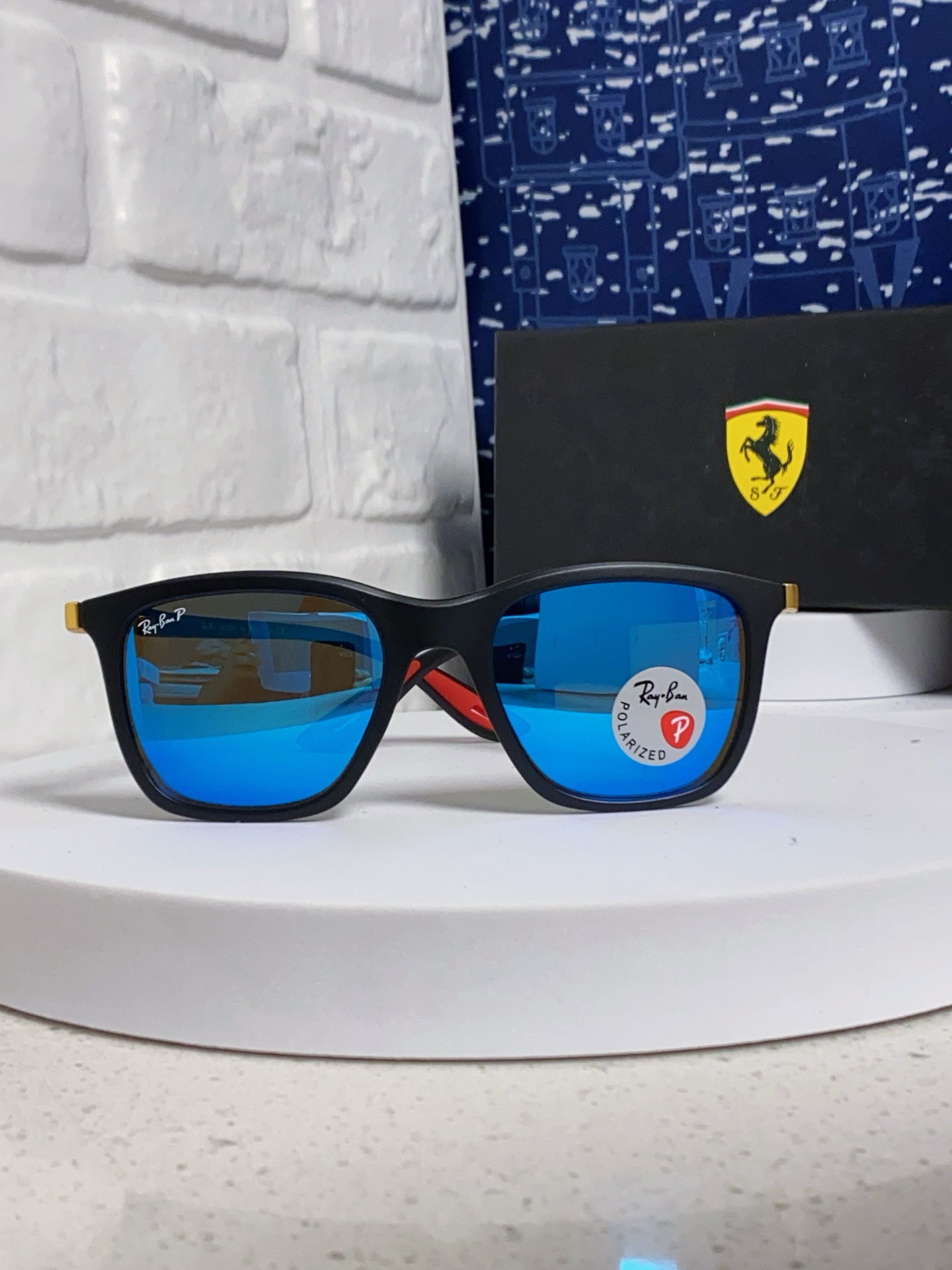  RayBan雷朋太阳眼镜法拉利联名款方形墨镜RB4433M Size54口20-145