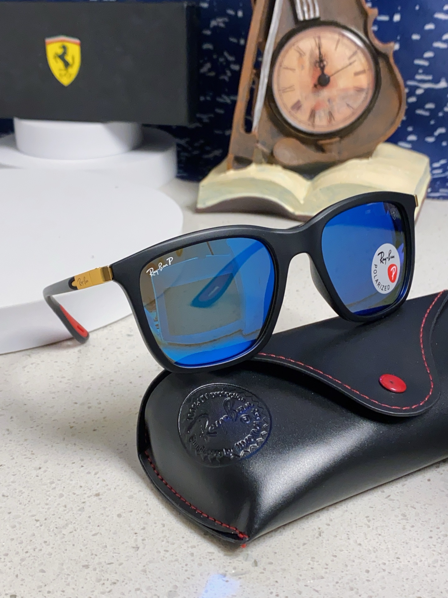  RayBan雷朋太阳眼镜法拉利联名款方形墨镜RB4433M Size54口20-145