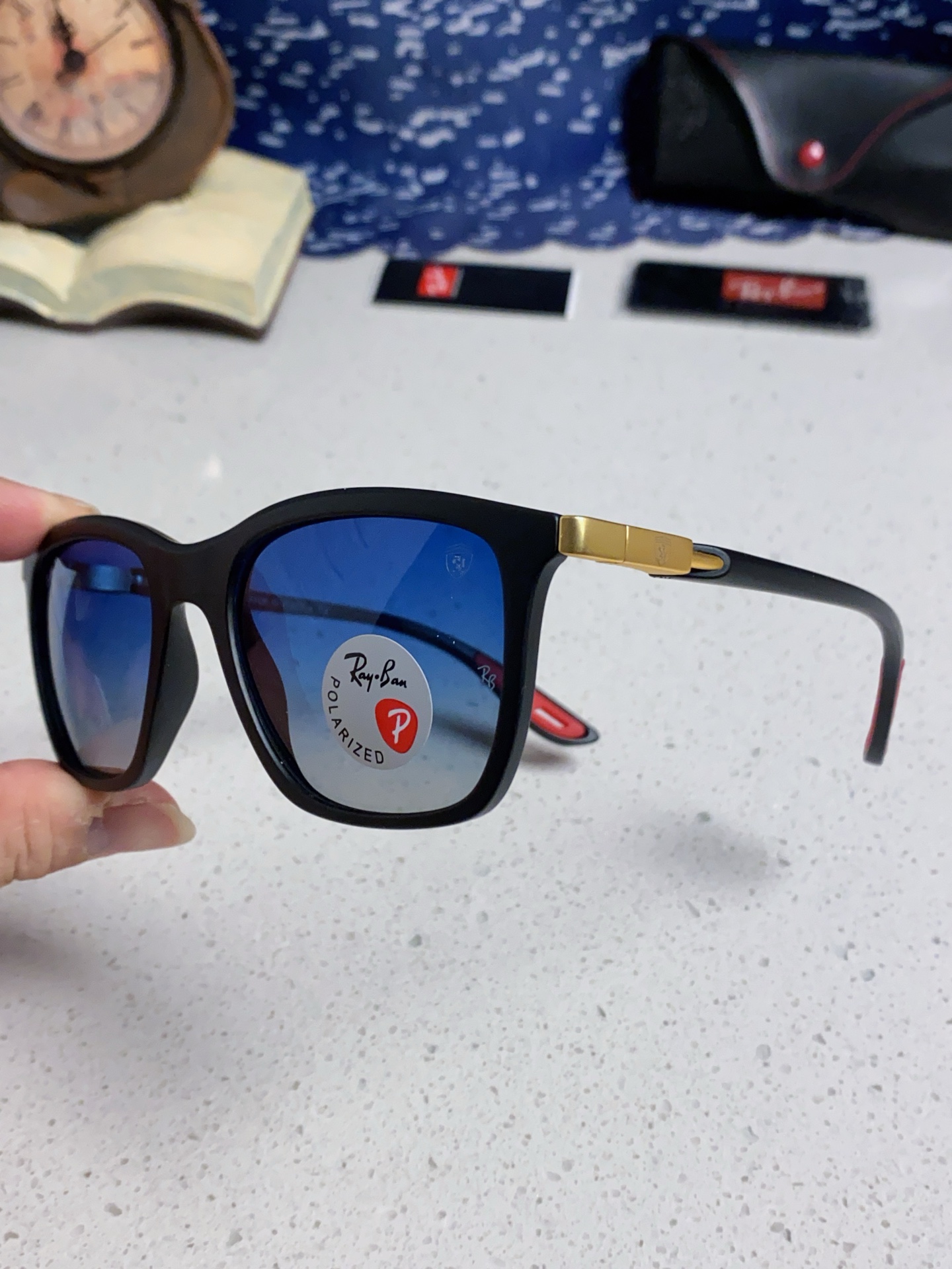  RayBan雷朋太阳眼镜法拉利联名款方形墨镜RB4433M Size54口20-145