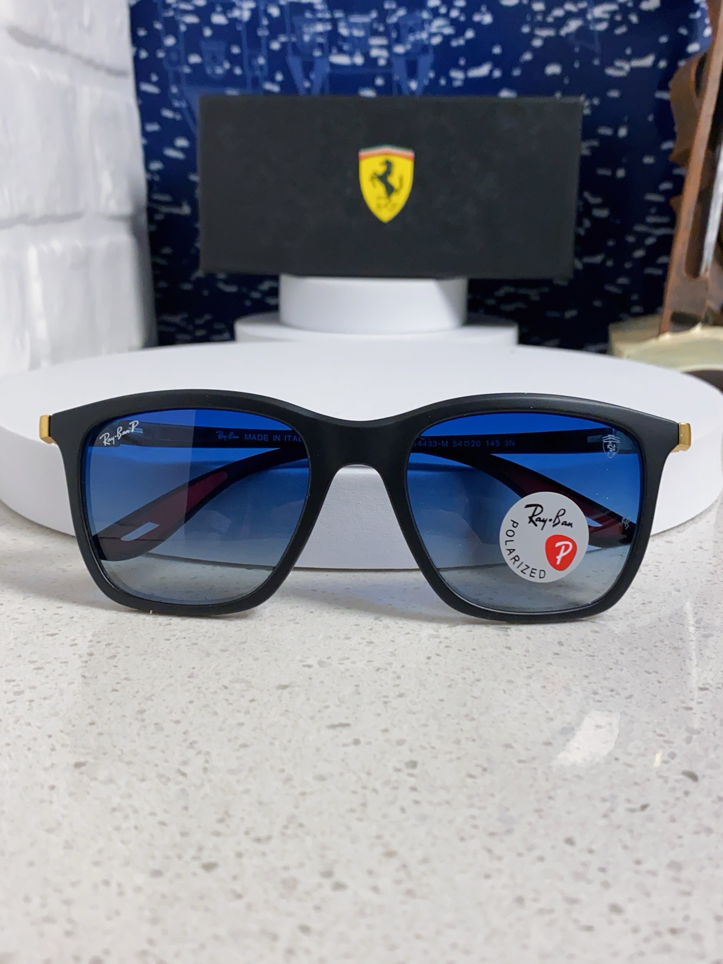  RayBan雷朋太阳眼镜法拉利联名款方形墨镜RB4433M Size54口20-145