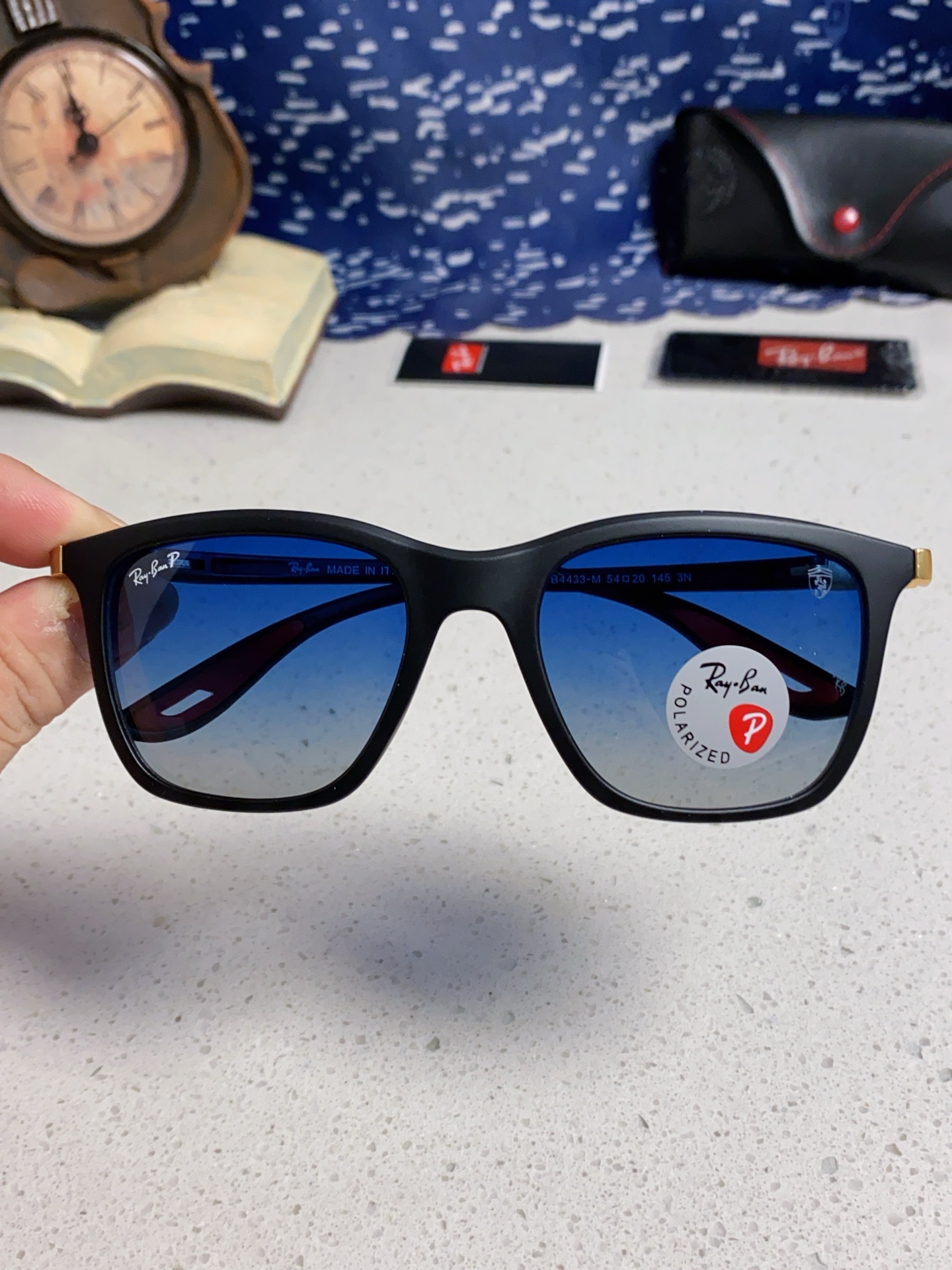  RayBan雷朋太阳眼镜法拉利联名款方形墨镜RB4433M Size54口20-145