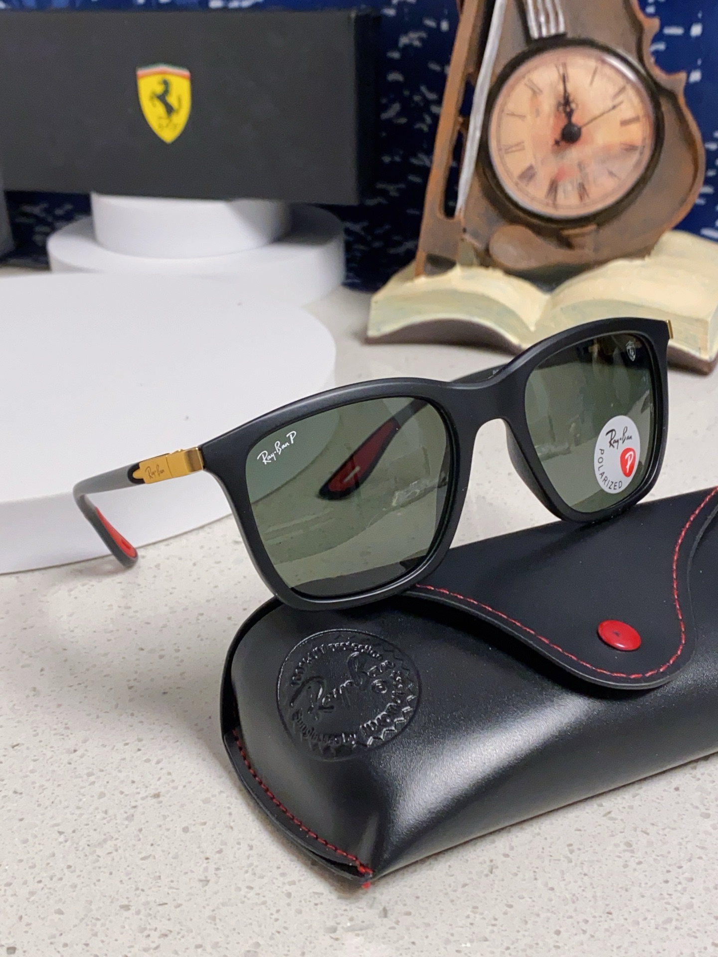 RayBan雷朋太阳眼镜法拉利联名款方形墨镜RB4433M Size54口20-145