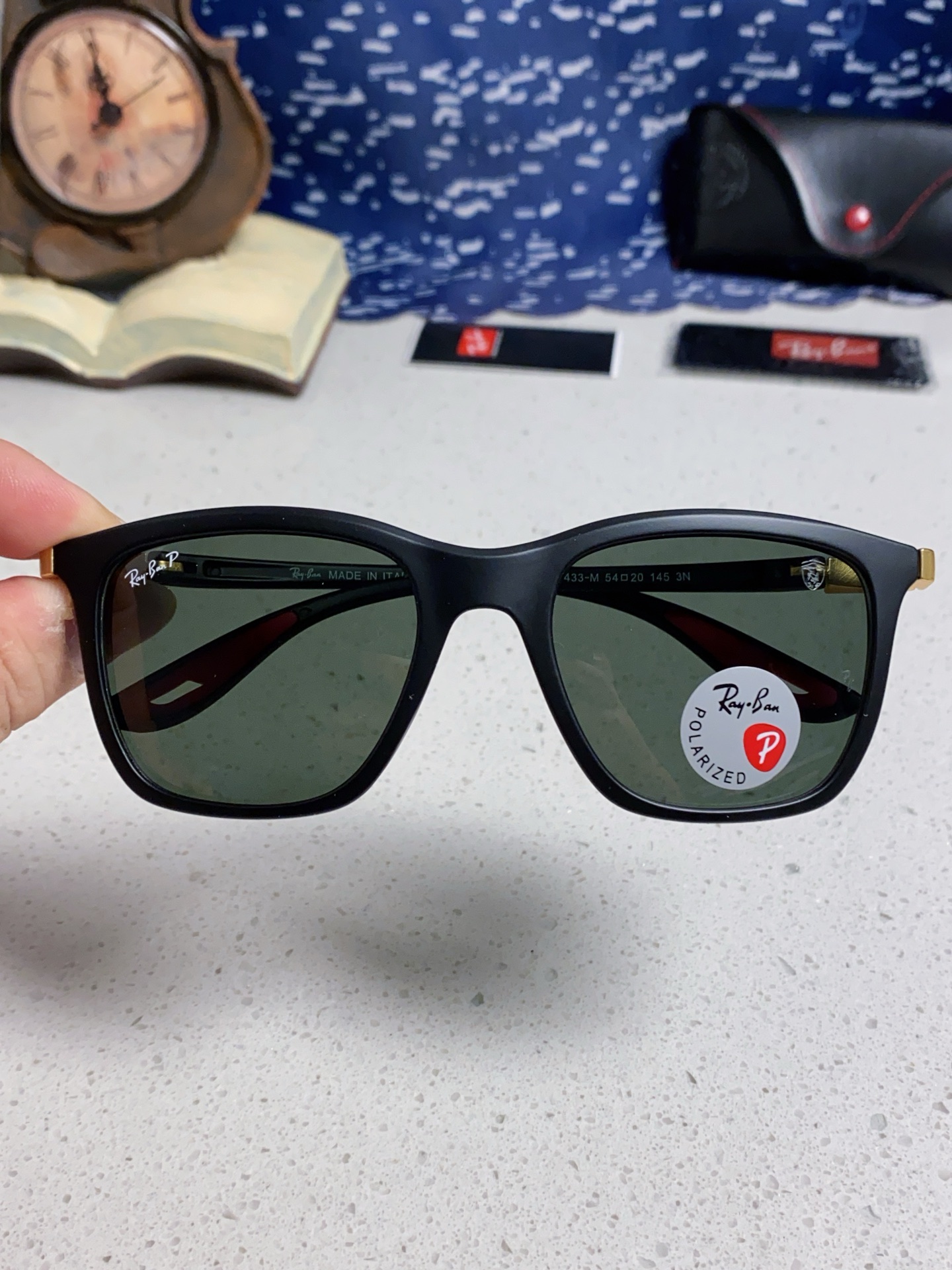  RayBan雷朋太阳眼镜法拉利联名款方形墨镜RB4433M Size54口20-145