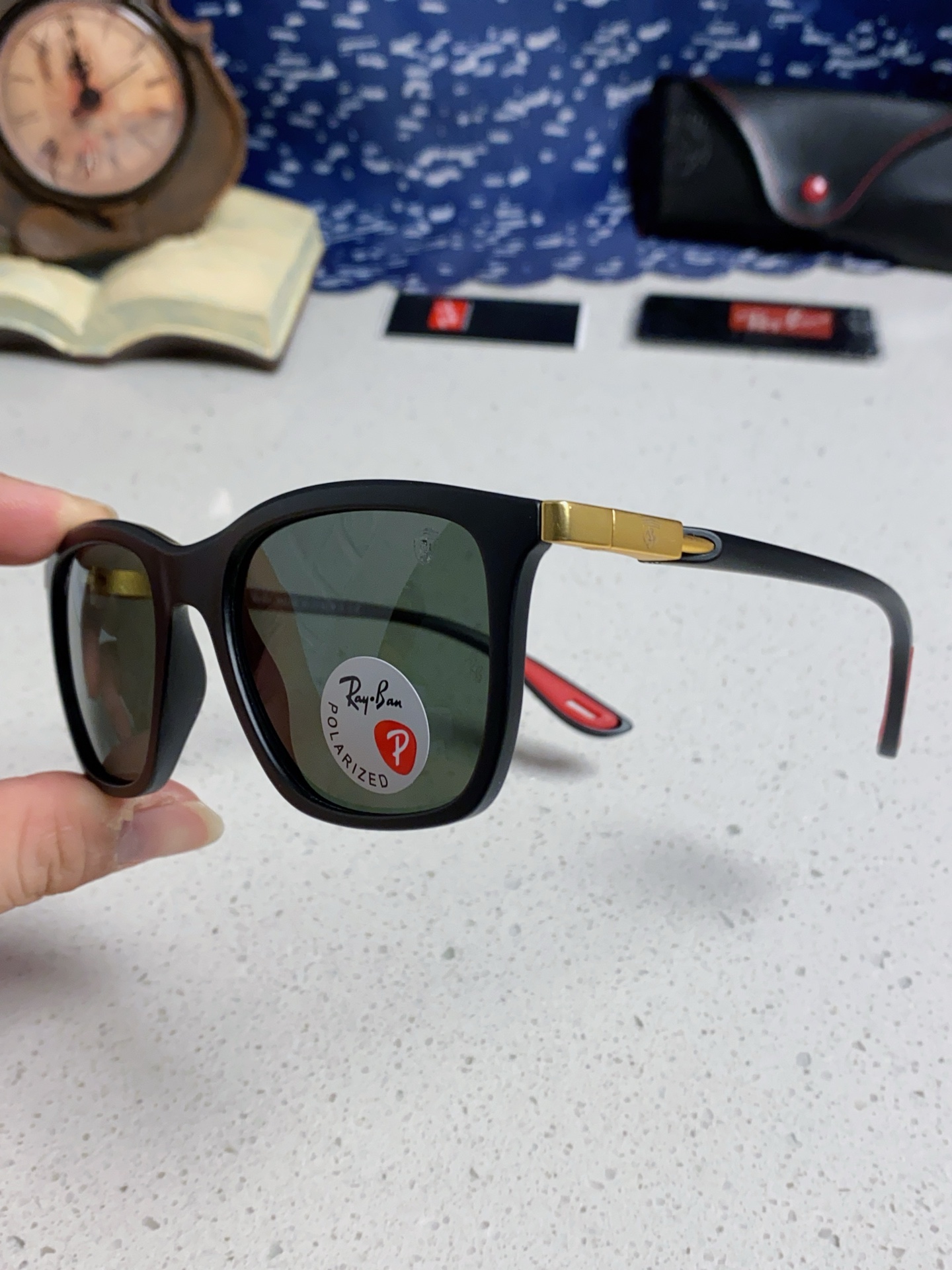  RayBan雷朋太阳眼镜法拉利联名款方形墨镜RB4433M Size54口20-145