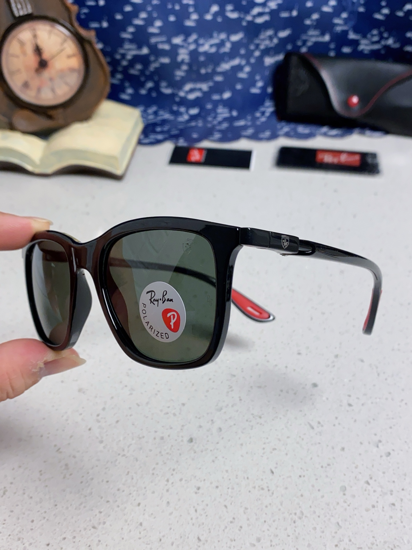  RayBan雷朋太阳眼镜法拉利联名款方形墨镜RB4433M Size54口20-145