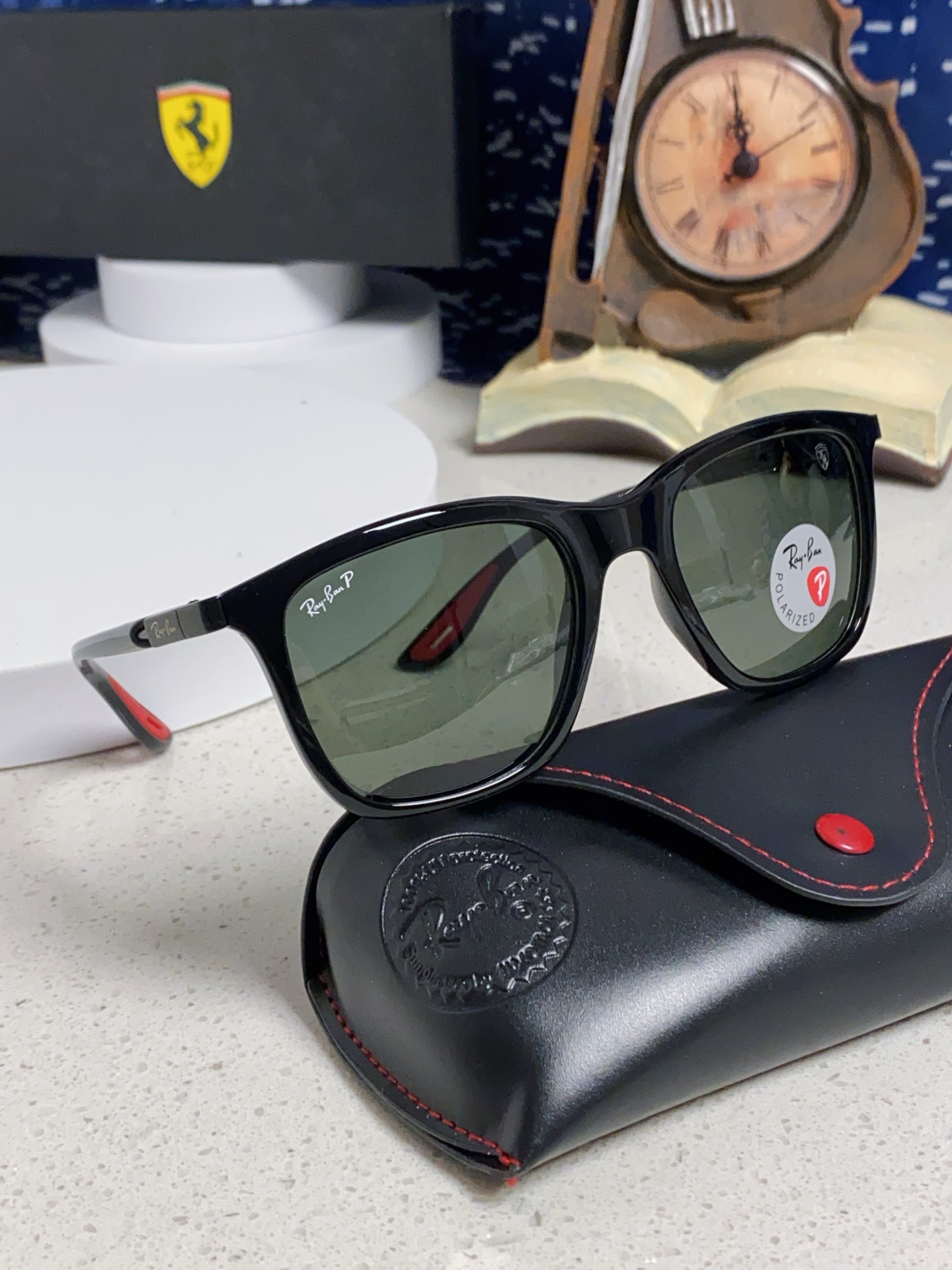  RayBan雷朋太阳眼镜法拉利联名款方形墨镜RB4433M Size54口20-145
