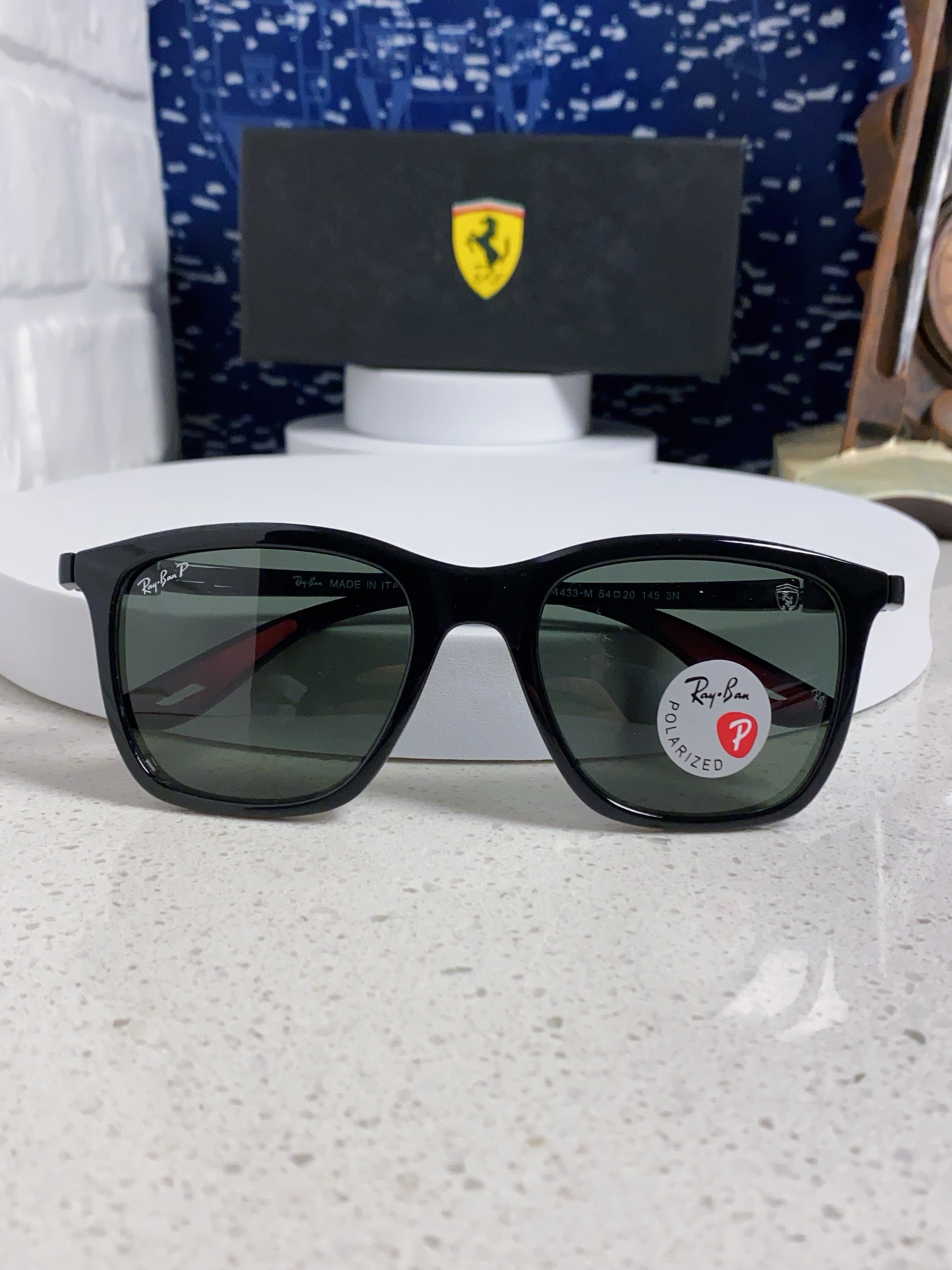  RayBan雷朋太阳眼镜法拉利联名款方形墨镜RB4433M Size54口20-145