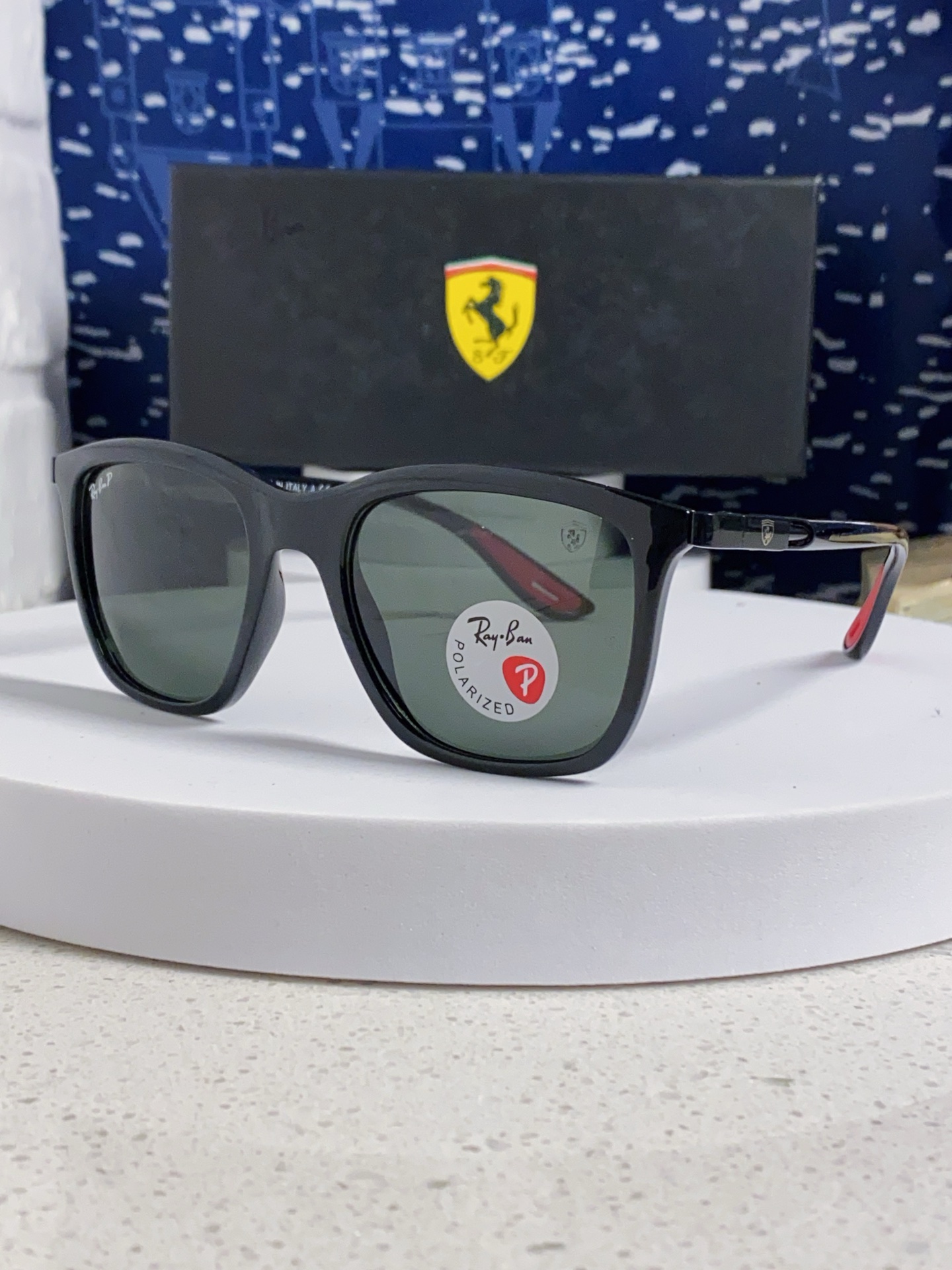  RayBan雷朋太阳眼镜法拉利联名款方形墨镜RB4433M Size54口20-145