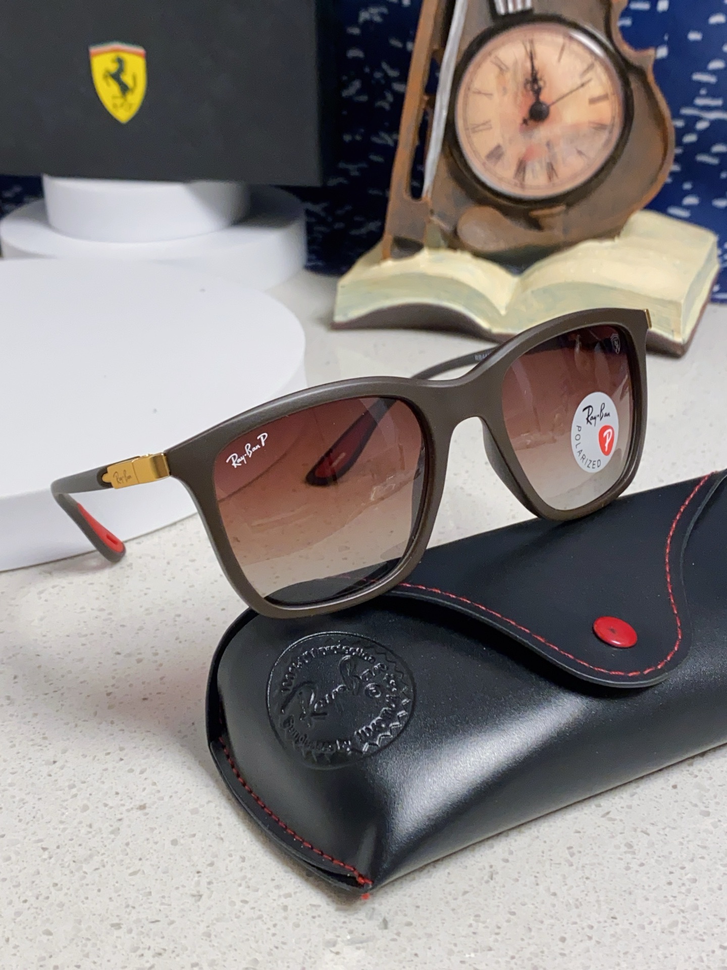  RayBan雷朋太阳眼镜法拉利联名款方形墨镜RB4433M Size54口20-145