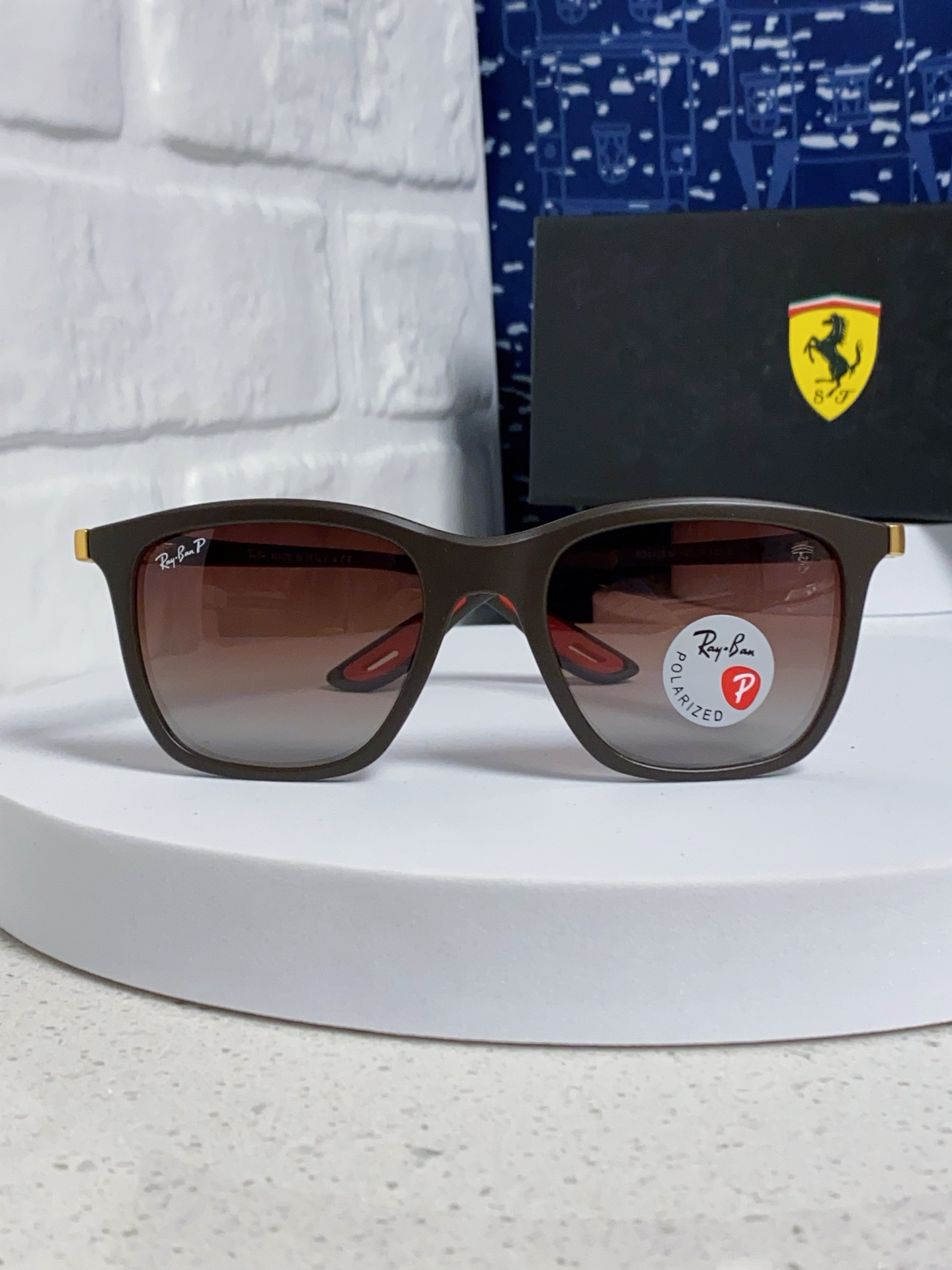  RayBan雷朋太阳眼镜法拉利联名款方形墨镜RB4433M Size54口20-145