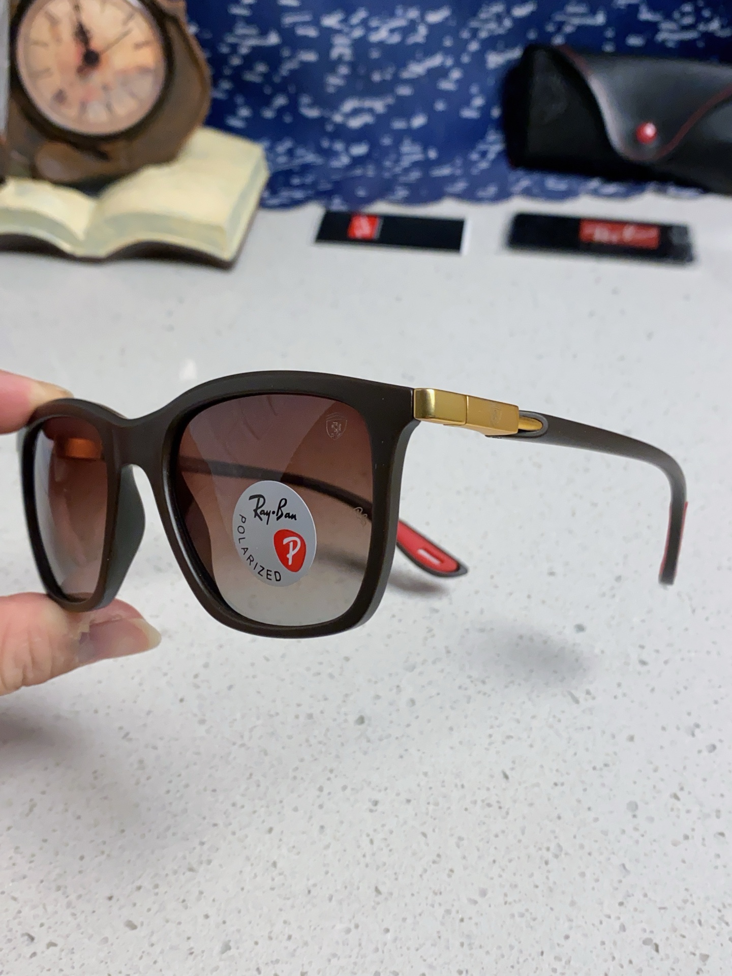  RayBan雷朋太阳眼镜法拉利联名款方形墨镜RB4433M Size54口20-145