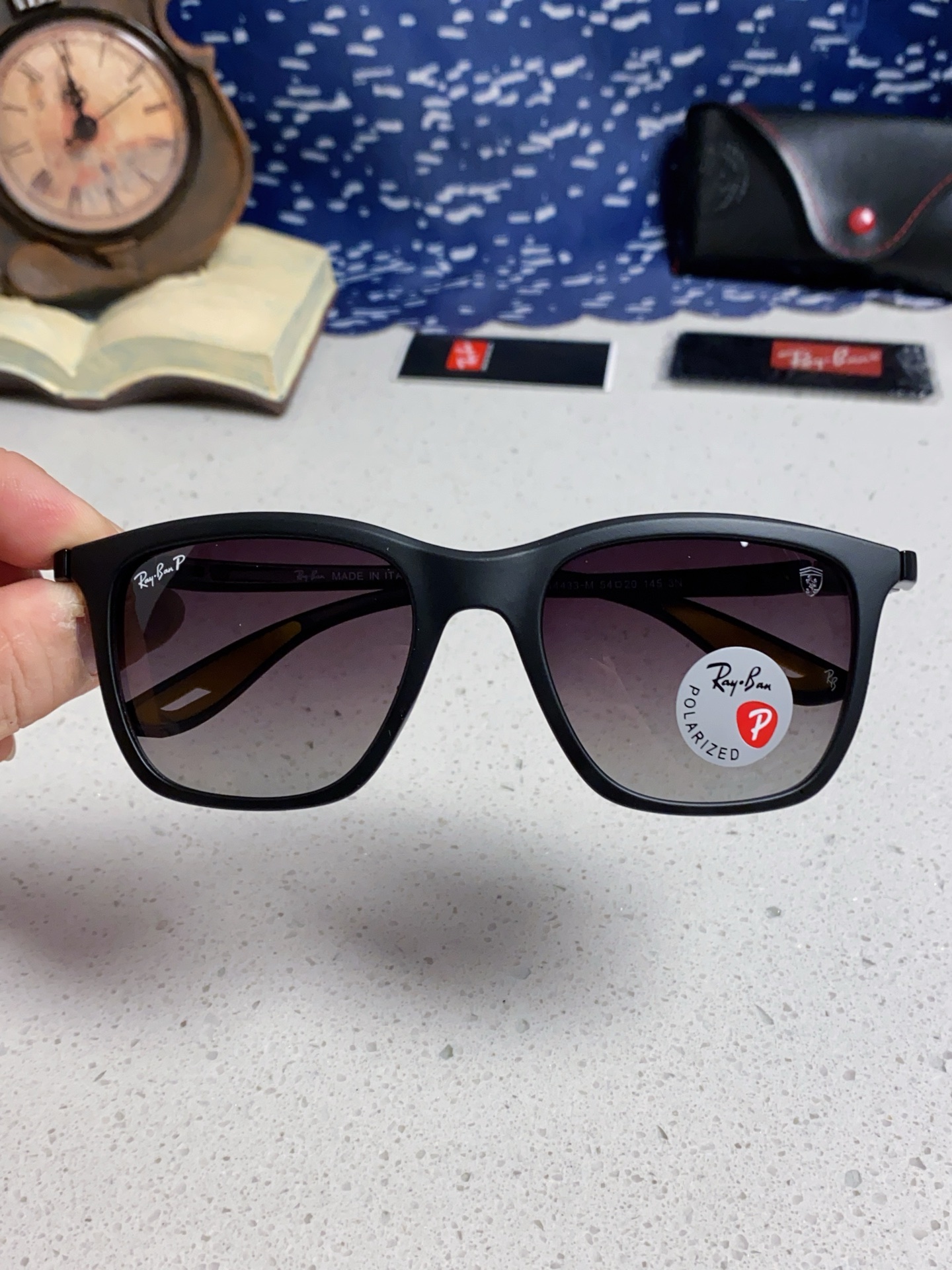  RayBan雷朋太阳眼镜法拉利联名款方形墨镜RB4433M Size54口20-145