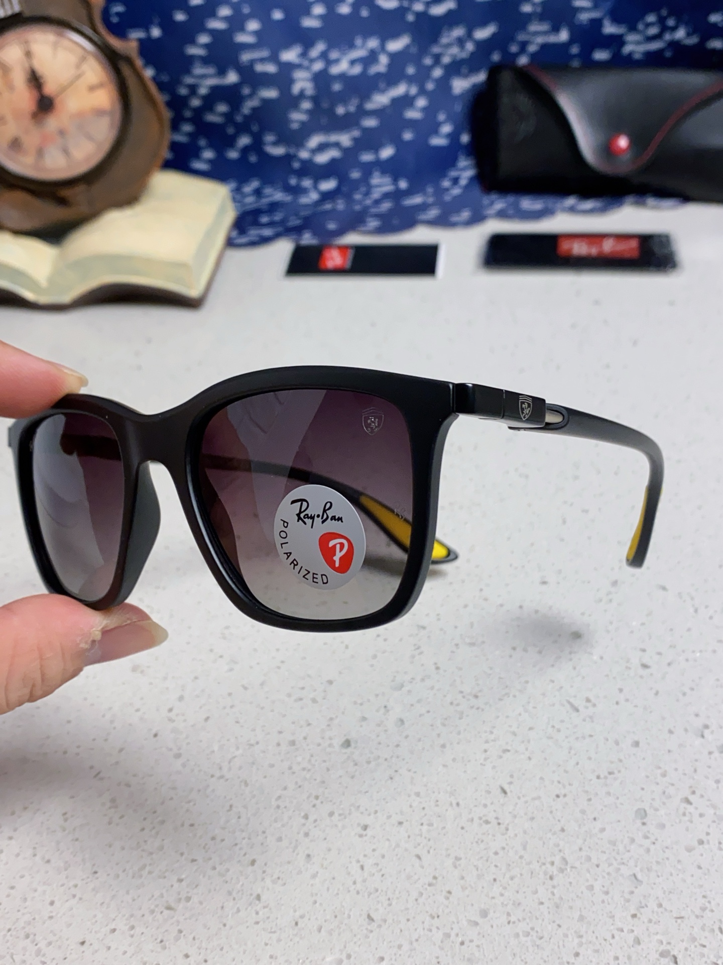  RayBan雷朋太阳眼镜法拉利联名款方形墨镜RB4433M Size54口20-145