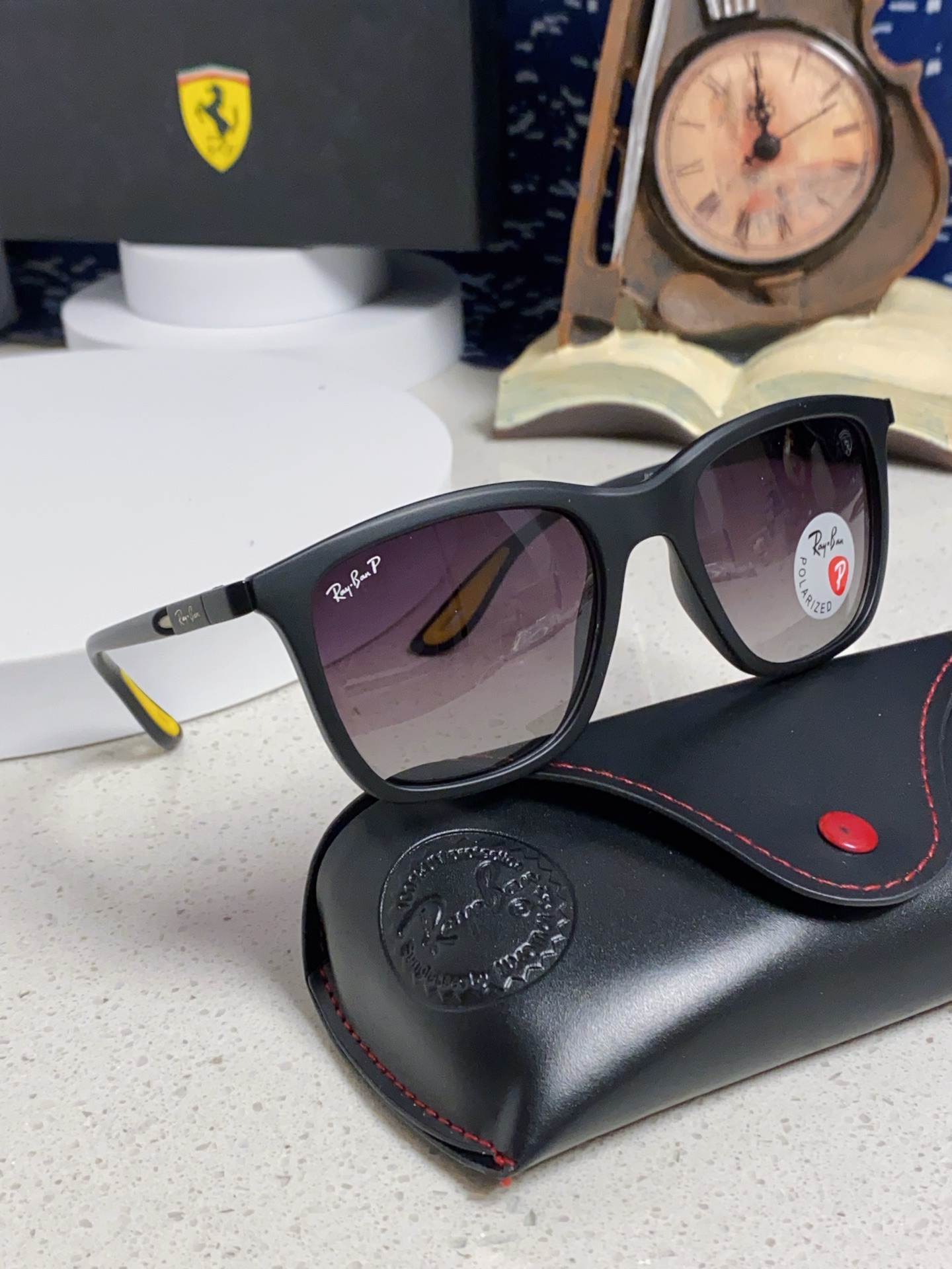  RayBan雷朋太阳眼镜法拉利联名款方形墨镜RB4433M Size54口20-145