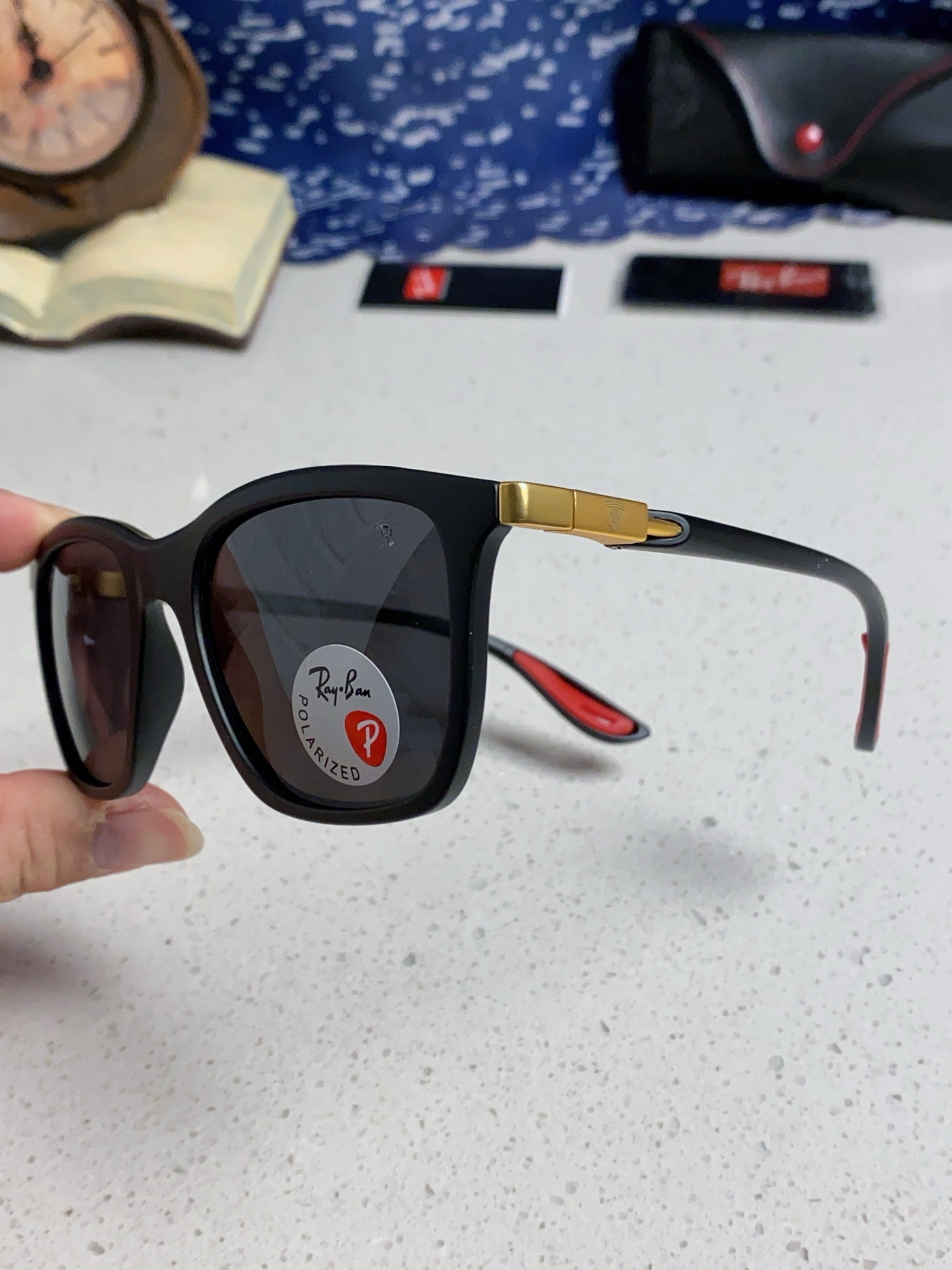  RayBan雷朋太阳眼镜法拉利联名款方形墨镜RB4433M Size54口20-145