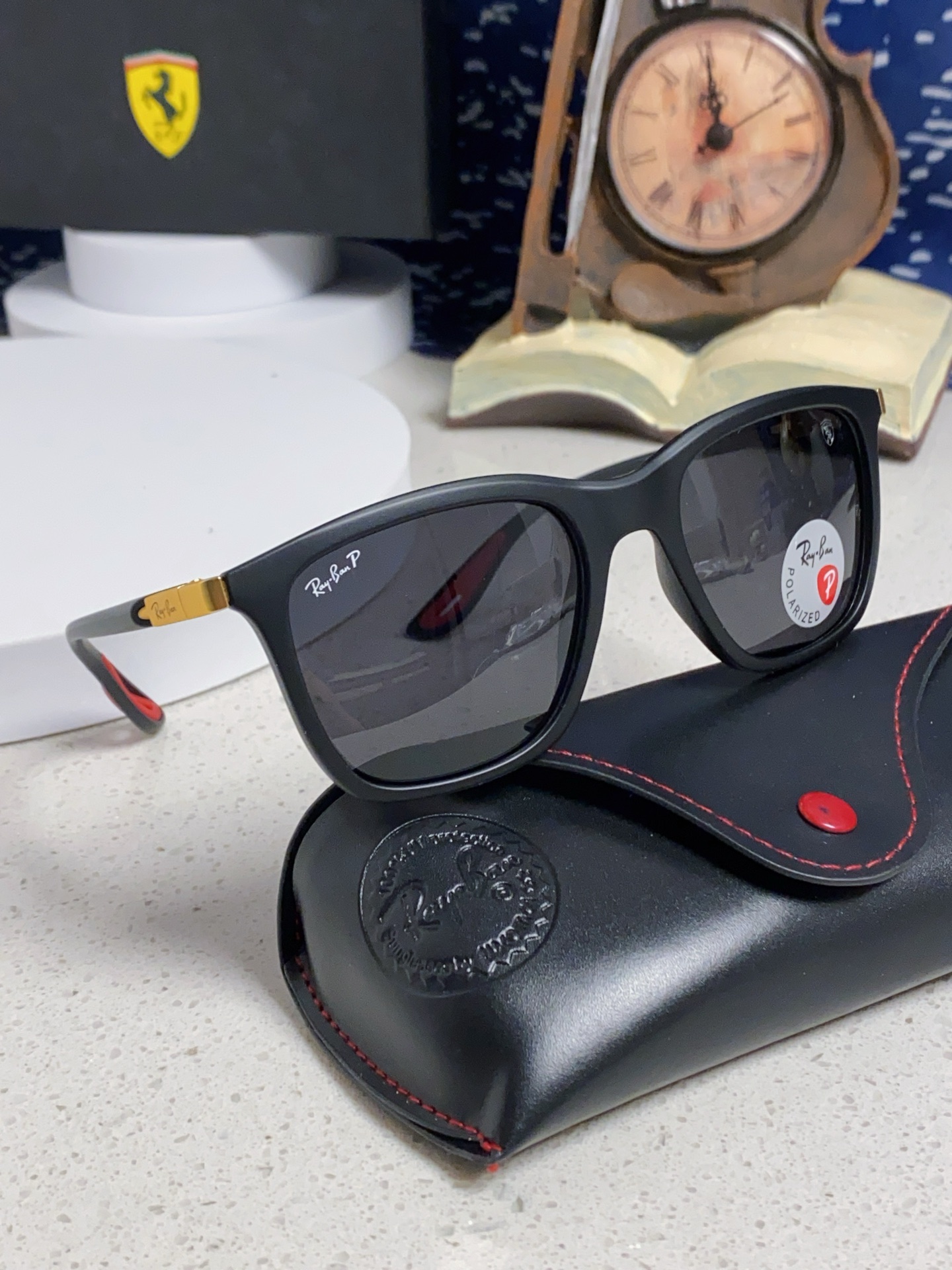  RayBan雷朋太阳眼镜法拉利联名款方形墨镜RB4433M Size54口20-145