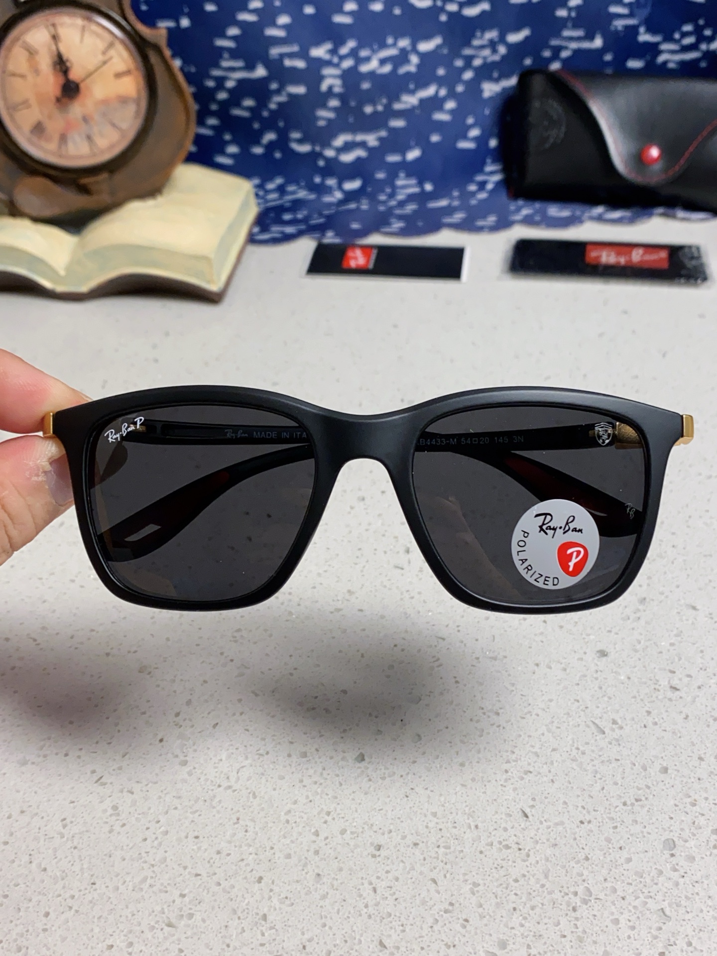  RayBan雷朋太阳眼镜法拉利联名款方形墨镜RB4433M Size54口20-145