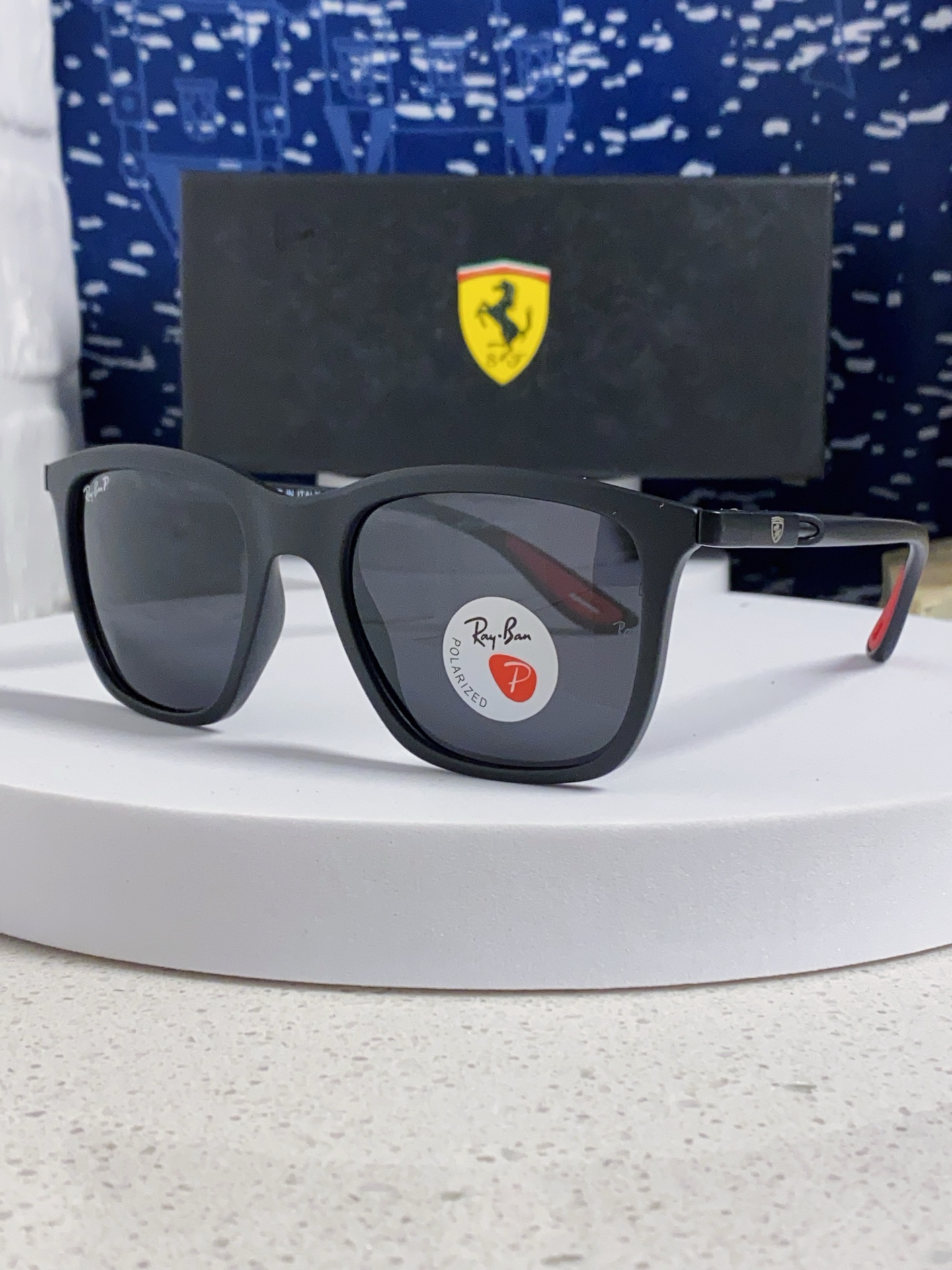  RayBan雷朋太阳眼镜法拉利联名款方形墨镜RB4433M Size54口20-145