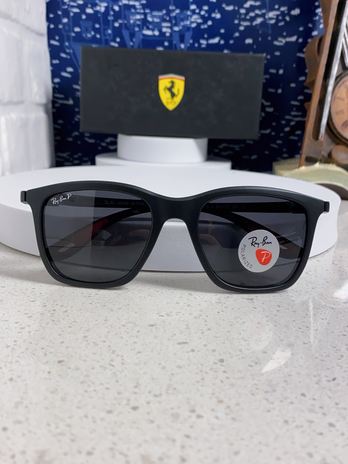  RayBan雷朋太阳眼镜法拉利联名款方形墨镜RB4433M Size54口20-145