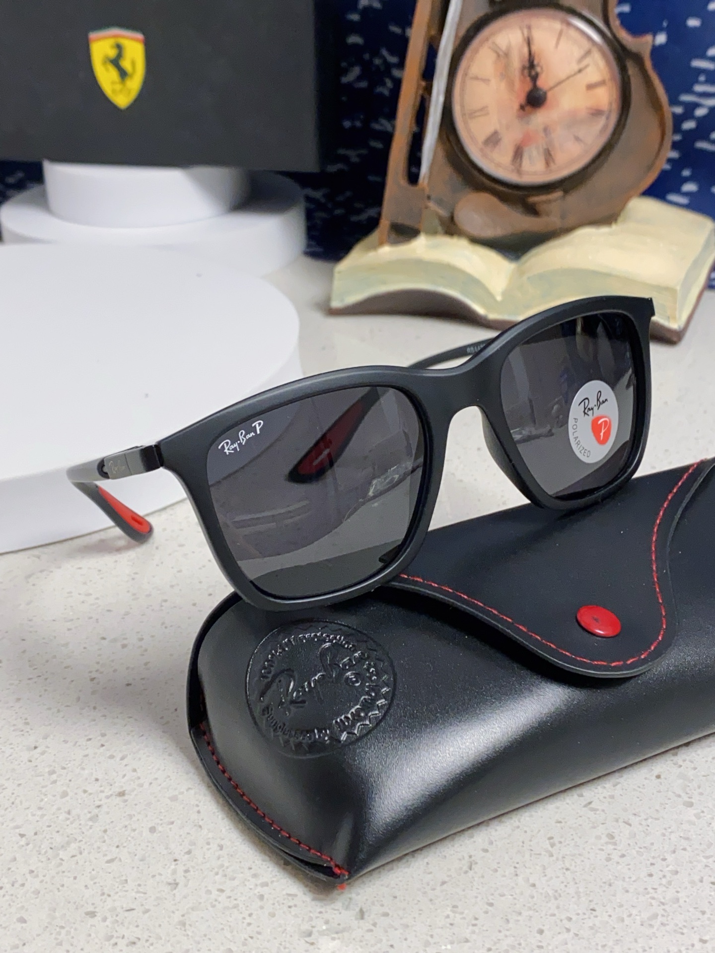  RayBan雷朋太阳眼镜法拉利联名款方形墨镜RB4433M Size54口20-145