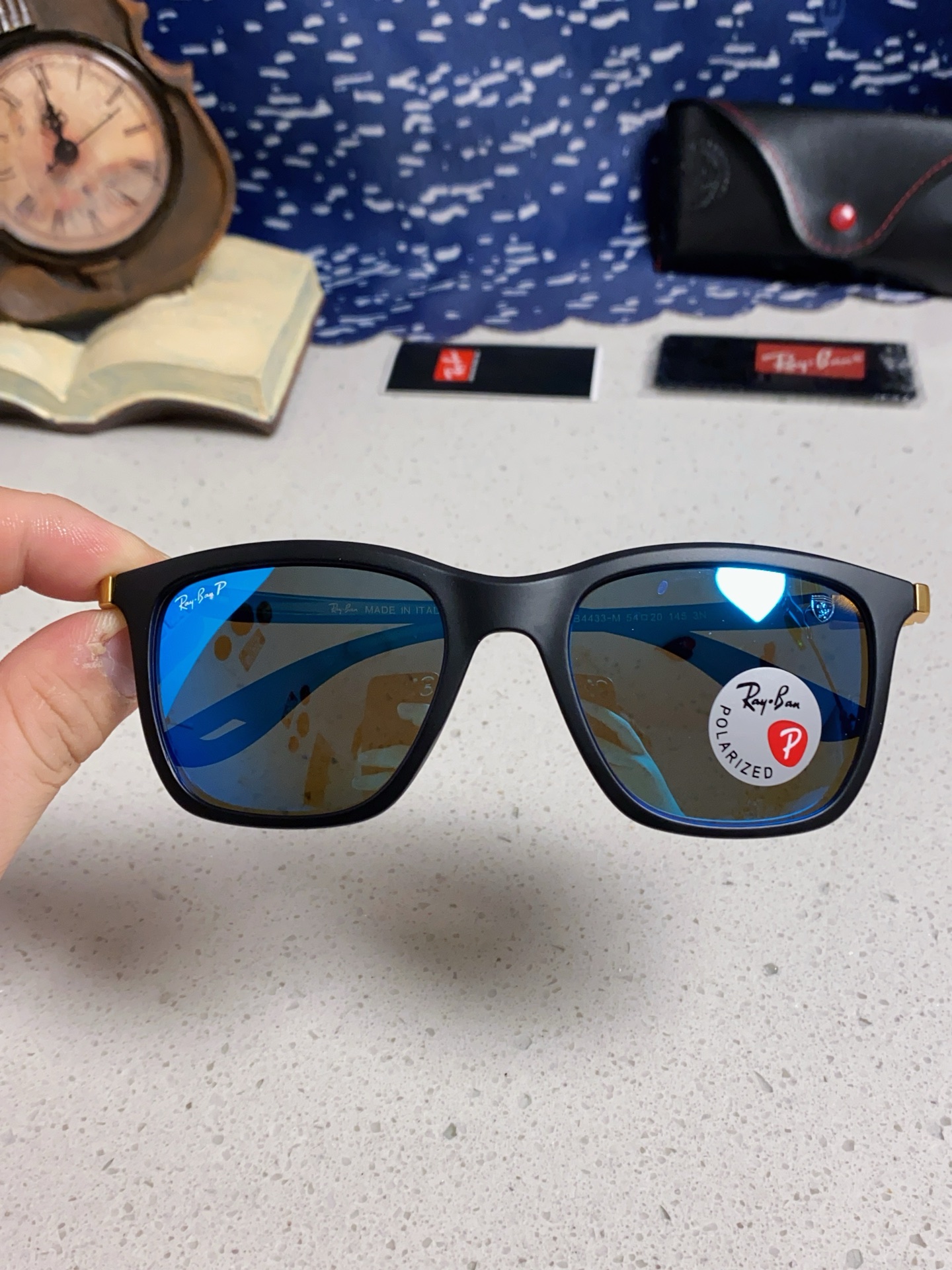  RayBan雷朋太阳眼镜法拉利联名款方形墨镜RB4433M Size54口20-145