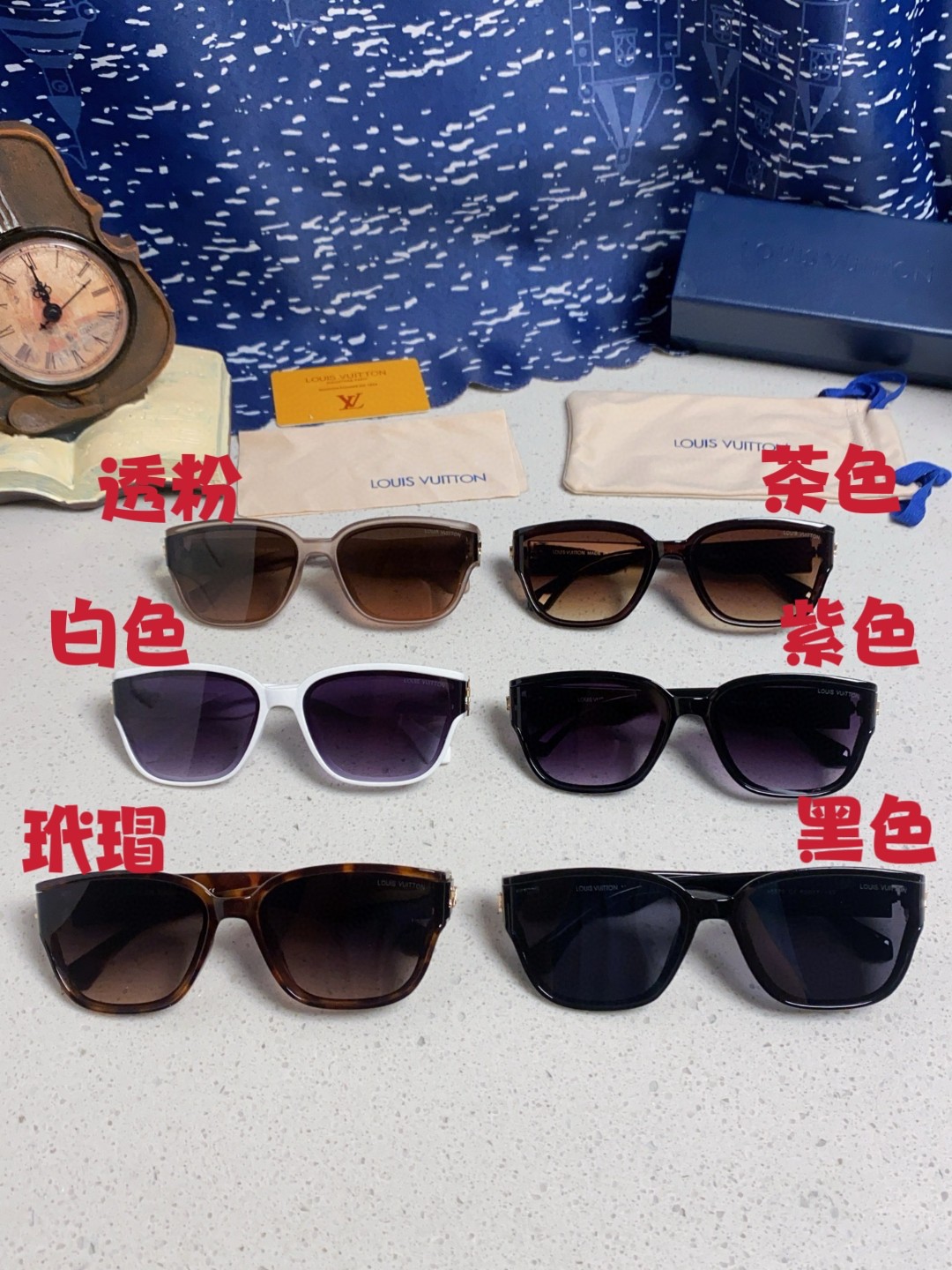  Louis Vuitton路易威登 2025Lv新款 韩版墨镜女防紫外线大框显瘦高清高端镜片 太阳镜 