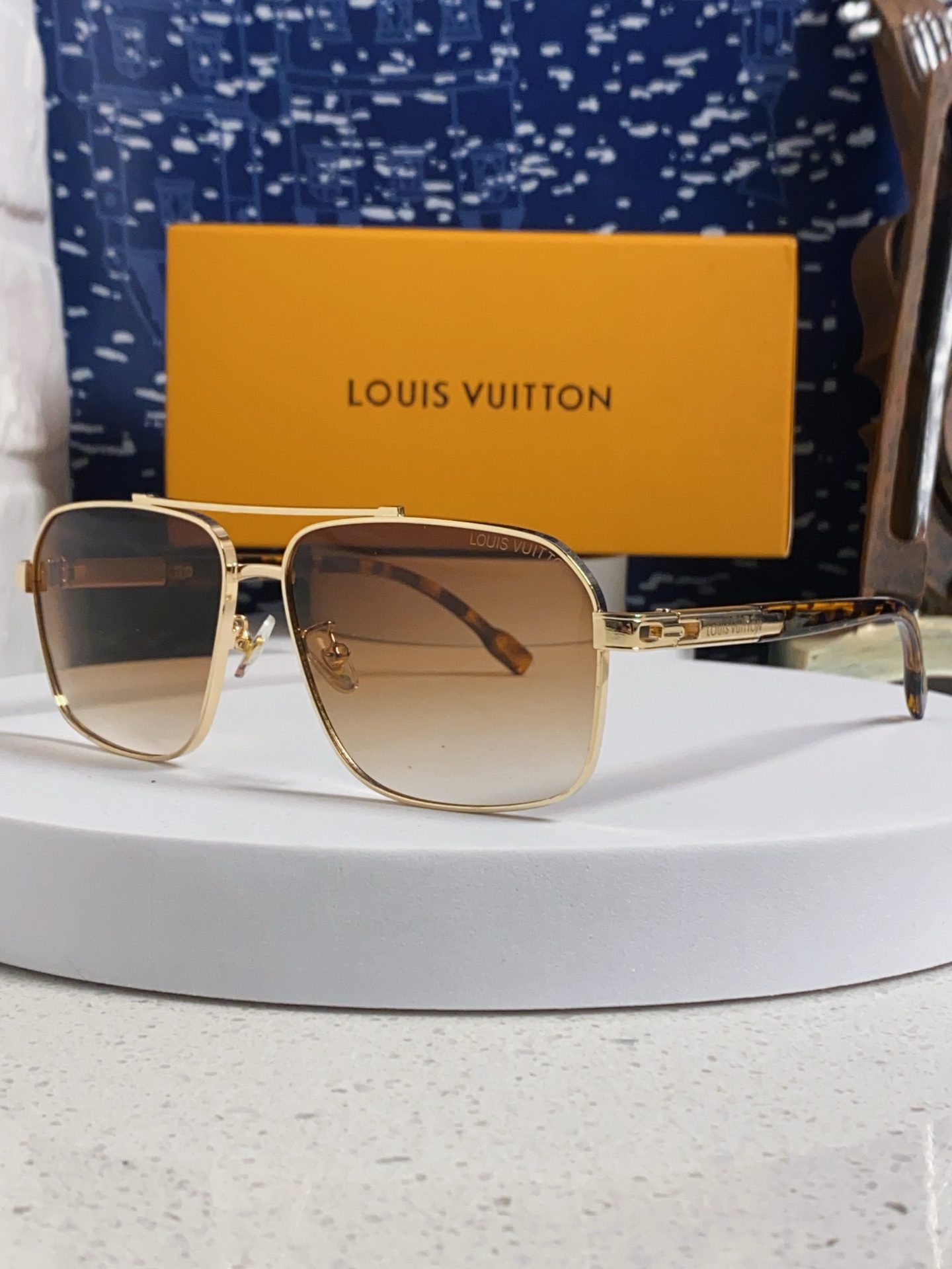  Louis Vuitton路易威登 2025新款Lv复古男士墨镜霸气商务风格太阳眼镜男款 防紫外线户外