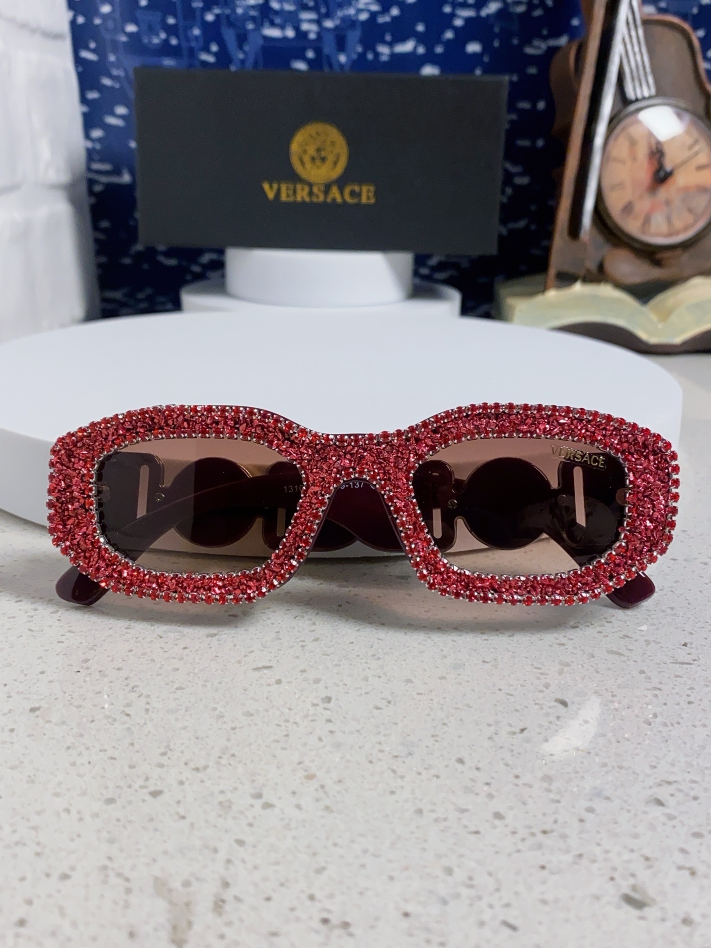  Versace范思哲 2025Diamond sunglasses新款镶钻太阳镜欧美墨镜街拍潮流太阳眼