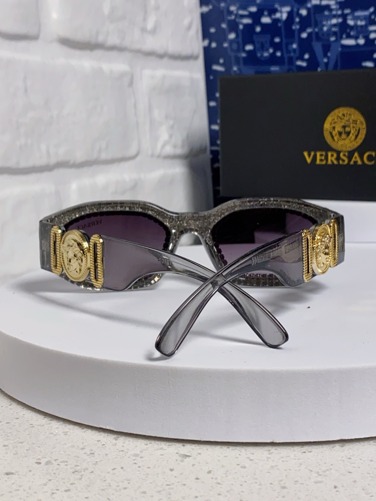  Versace范思哲 2025Diamond sunglasses新款镶钻太阳镜欧美墨镜街拍潮流太阳眼