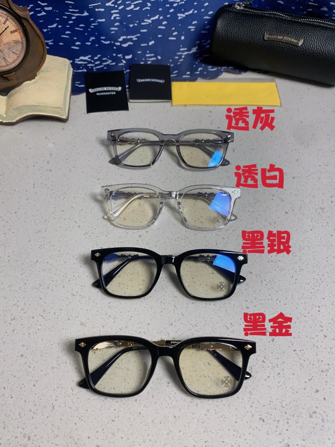  Chrome Hearts克罗心 2025新款 COXUCKER经典十字花徽标平光镜眼镜框光学镜架男女