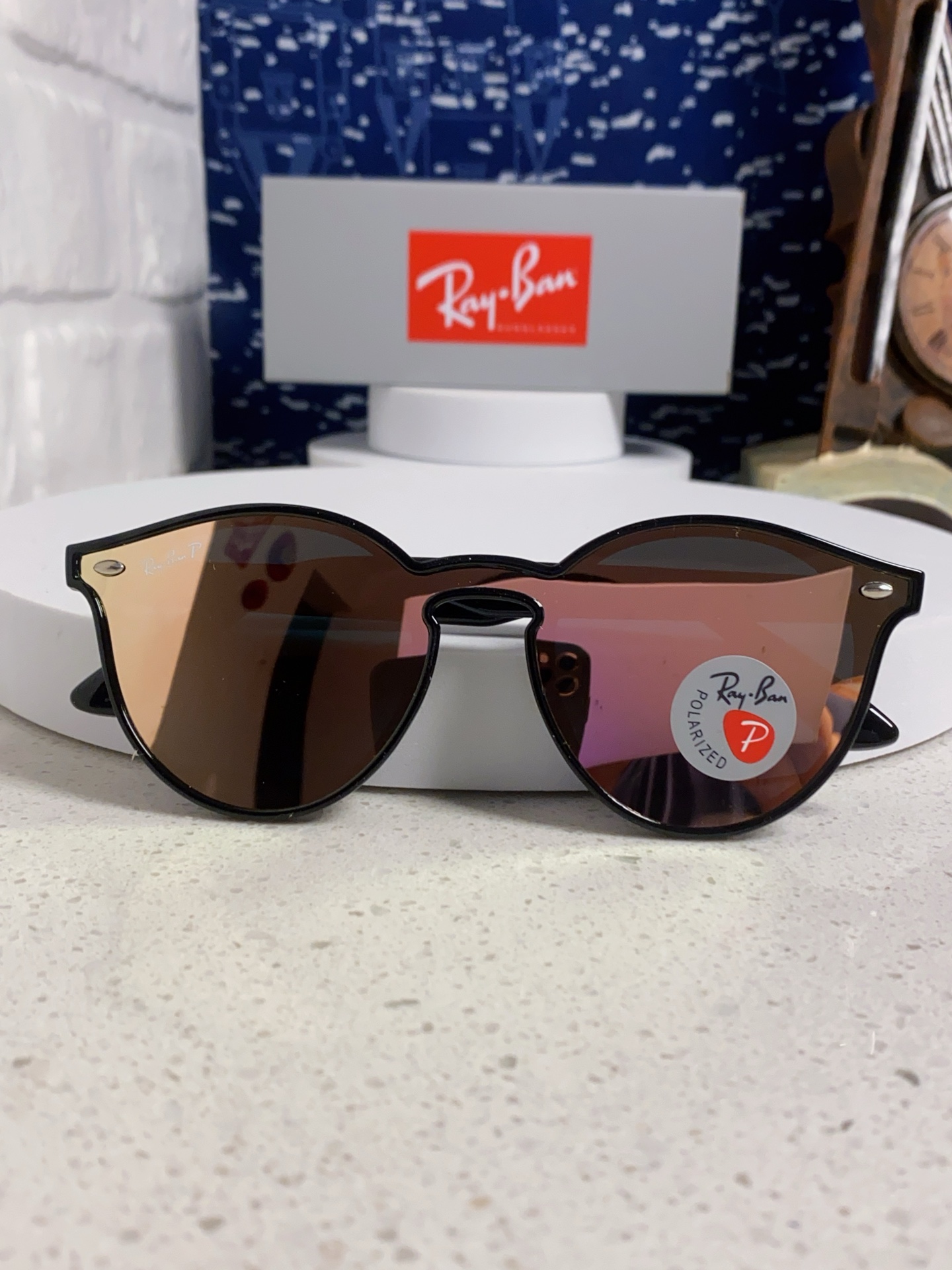  RayBan雷朋 2025夏季新款 原装复古女款圆框太阳眼镜 经典款墨镜遮阳 RB4380 