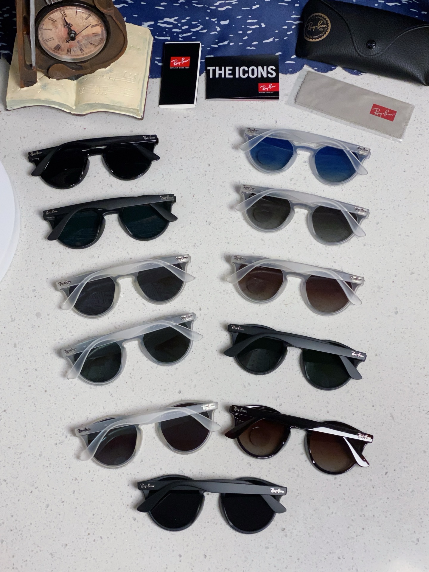  RayBan雷朋 2025夏季新款 原装复古女款圆框太阳眼镜 经典款墨镜遮阳 RB4380 