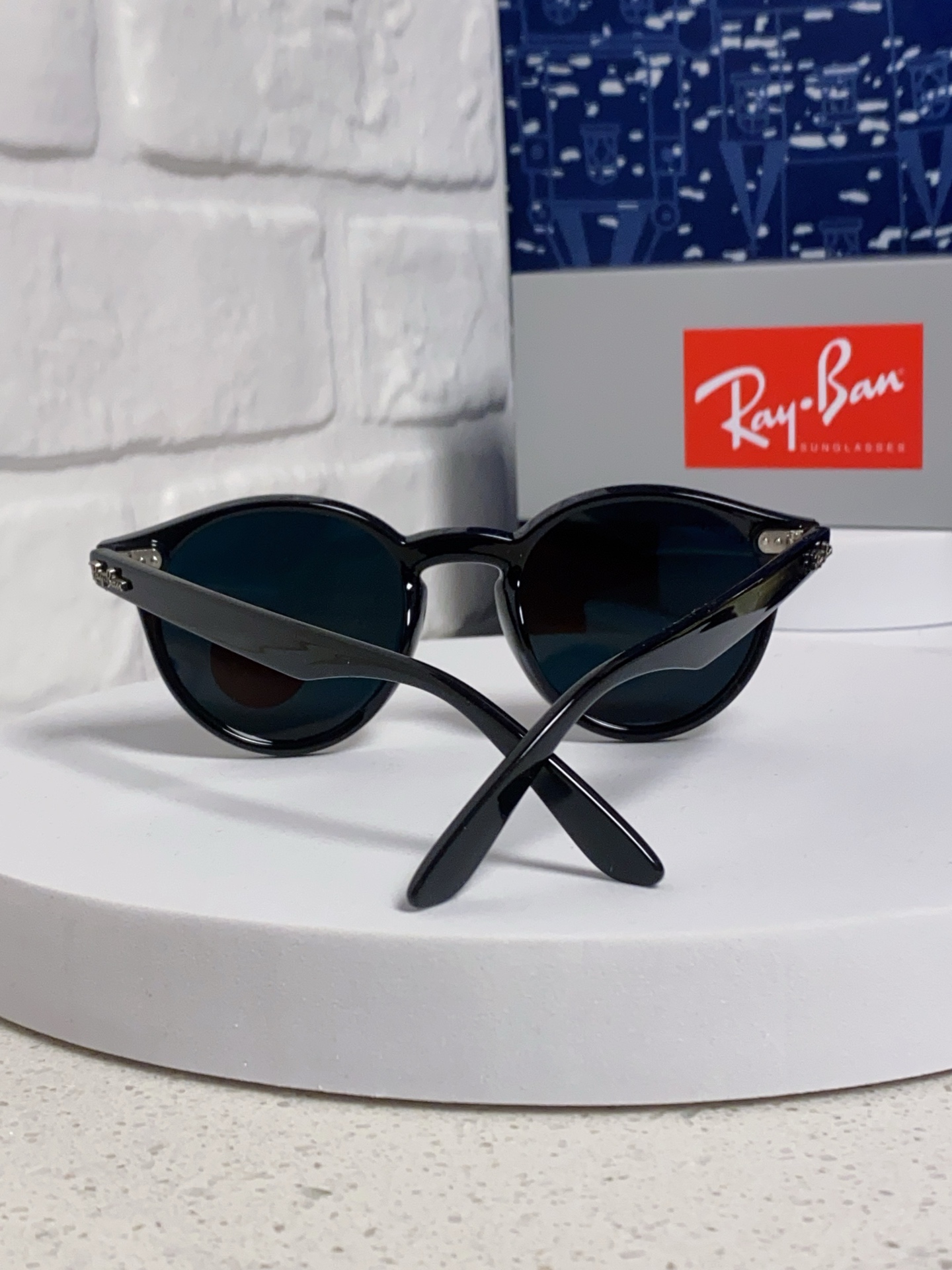  RayBan雷朋 2025夏季新款 原装复古女款圆框太阳眼镜 经典款墨镜遮阳 RB4380 