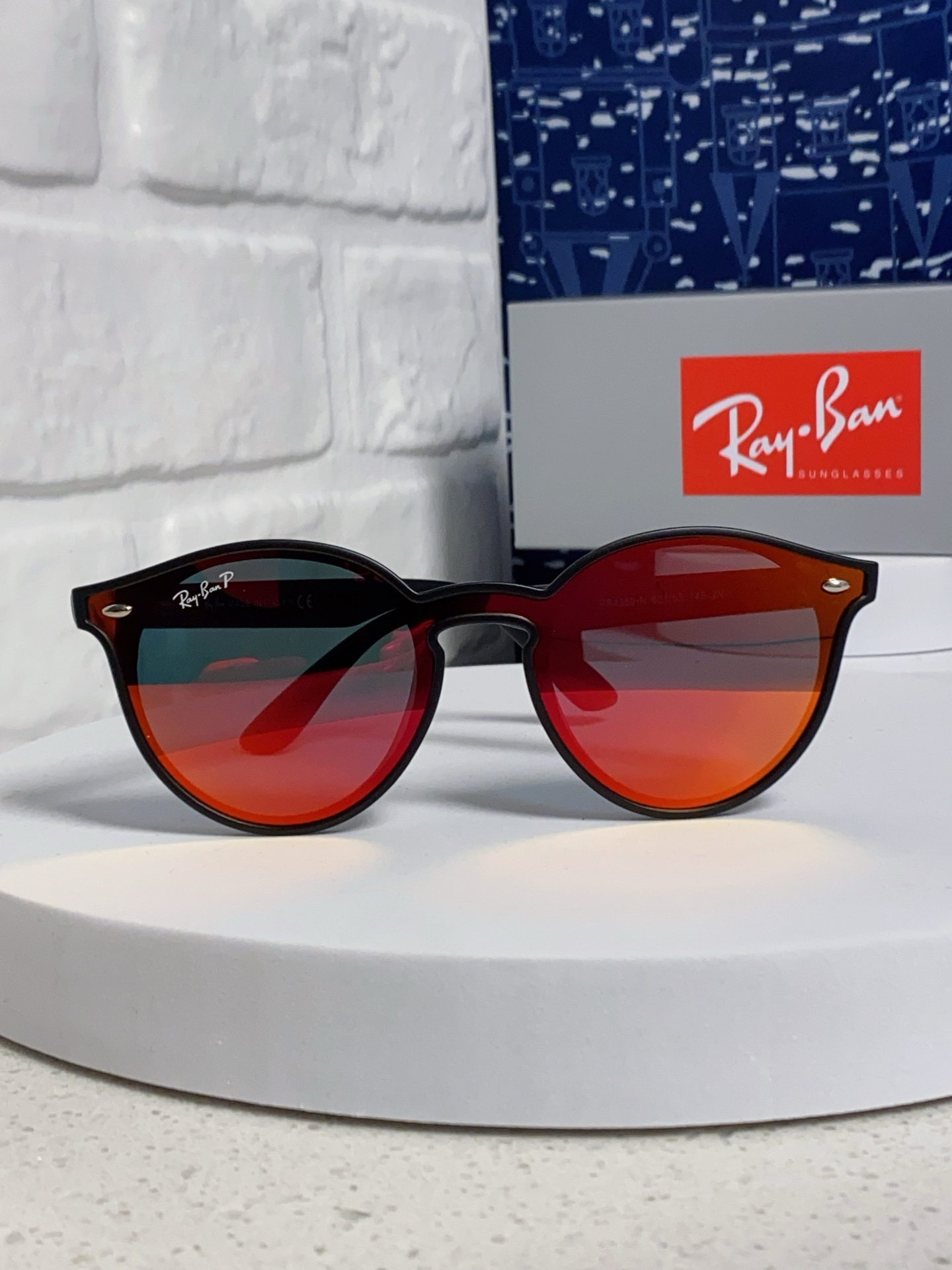  RayBan雷朋 2025夏季新款 原装复古女款圆框太阳眼镜 经典款墨镜遮阳 RB4380 