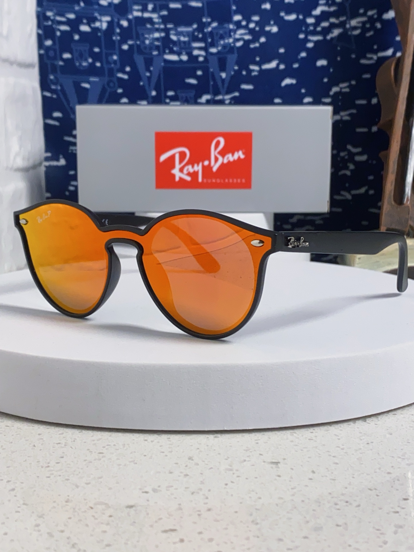 RayBan雷朋 2025夏季新款 原装复古女款圆框太阳眼镜 经典款墨镜遮阳 RB4380 