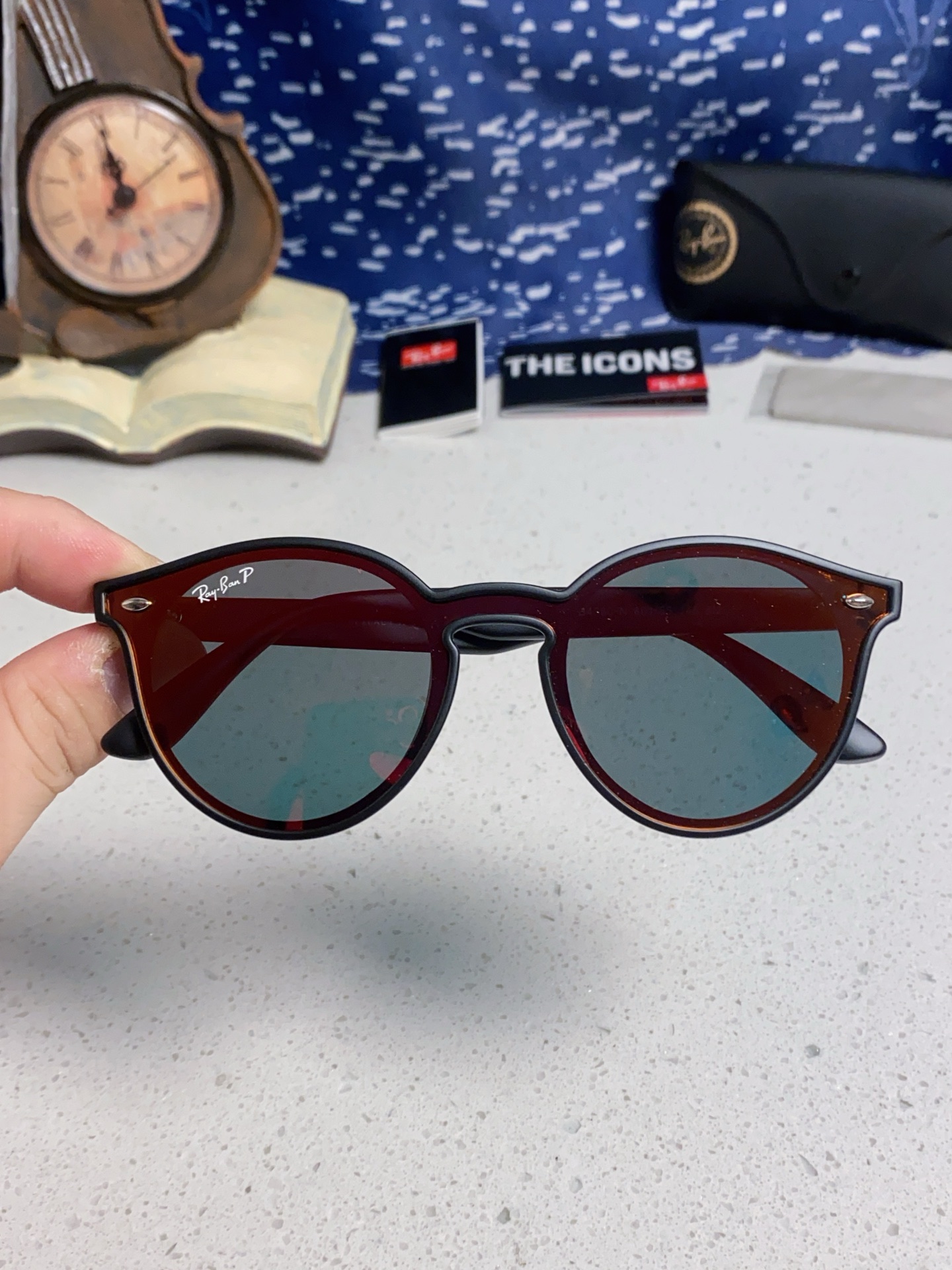  RayBan雷朋 2025夏季新款 原装复古女款圆框太阳眼镜 经典款墨镜遮阳 RB4380 