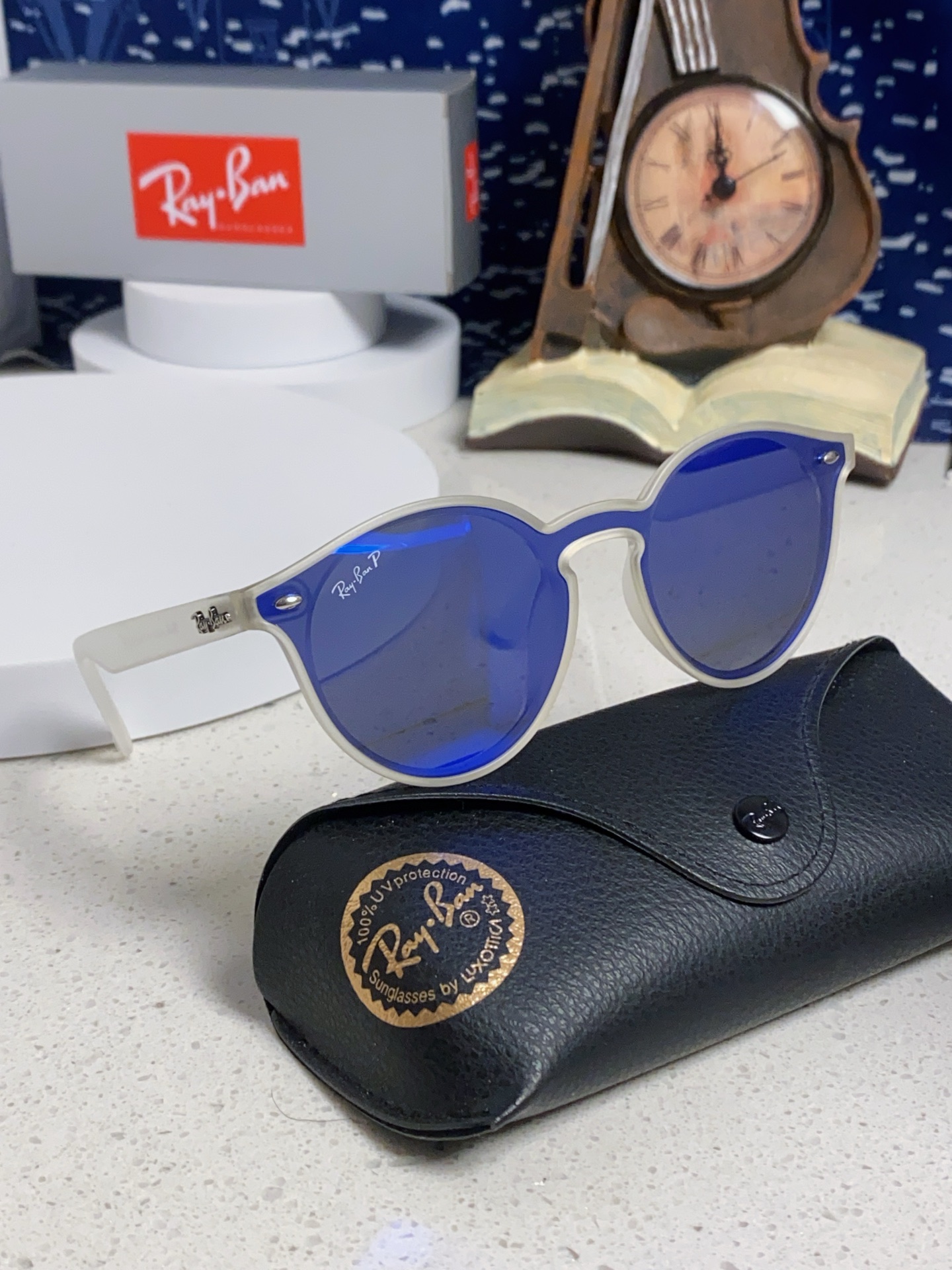  RayBan雷朋 2025夏季新款 原装复古女款圆框太阳眼镜 经典款墨镜遮阳 RB4380 