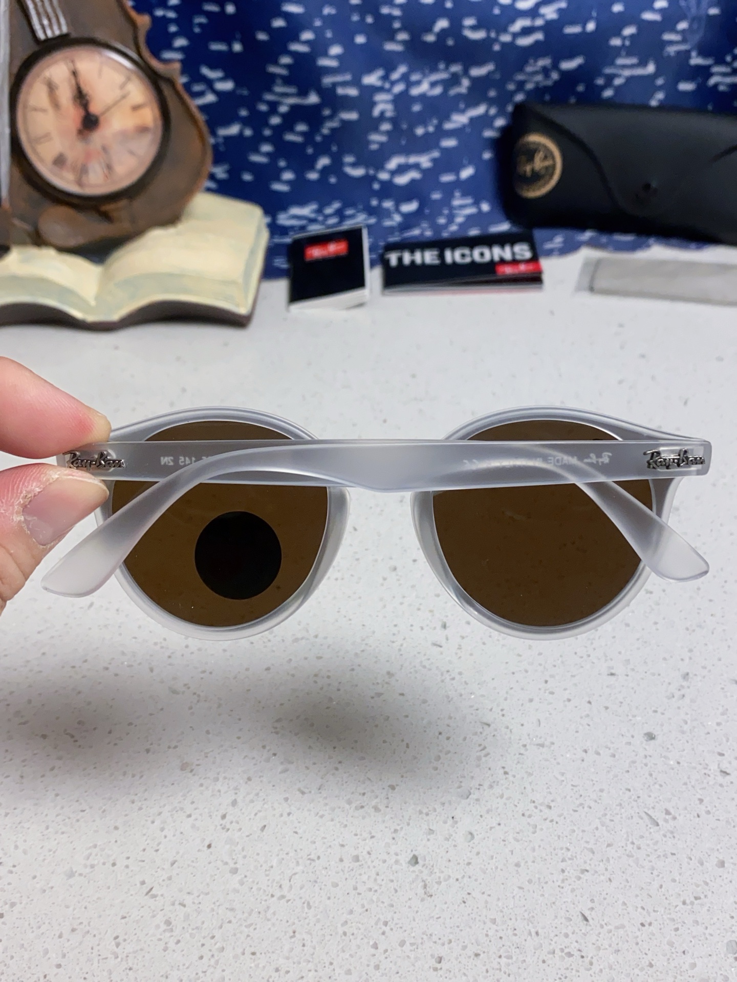  RayBan雷朋 2025夏季新款 原装复古女款圆框太阳眼镜 经典款墨镜遮阳 RB4380 