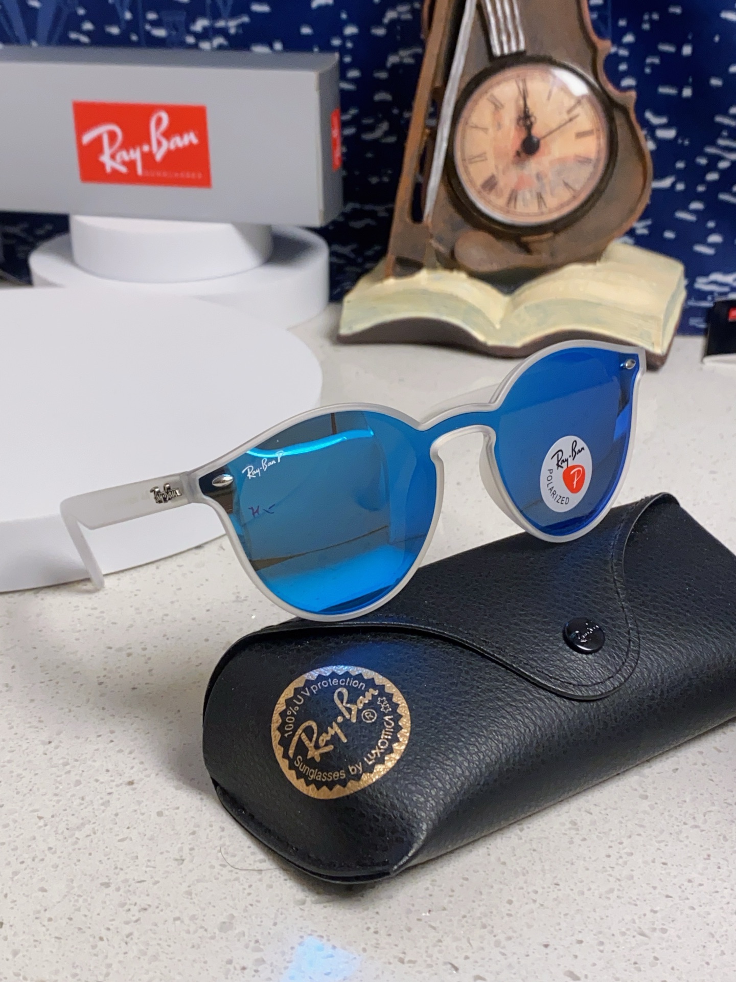  RayBan雷朋 2025夏季新款 原装复古女款圆框太阳眼镜 经典款墨镜遮阳 RB4380 