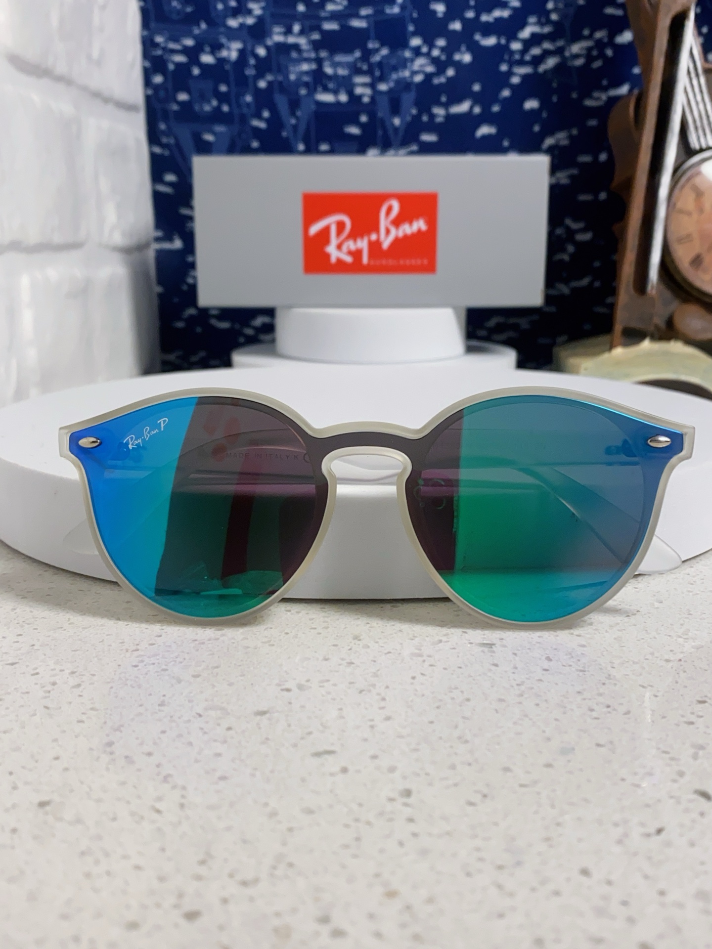  RayBan雷朋 2025夏季新款 原装复古女款圆框太阳眼镜 经典款墨镜遮阳 RB4380 