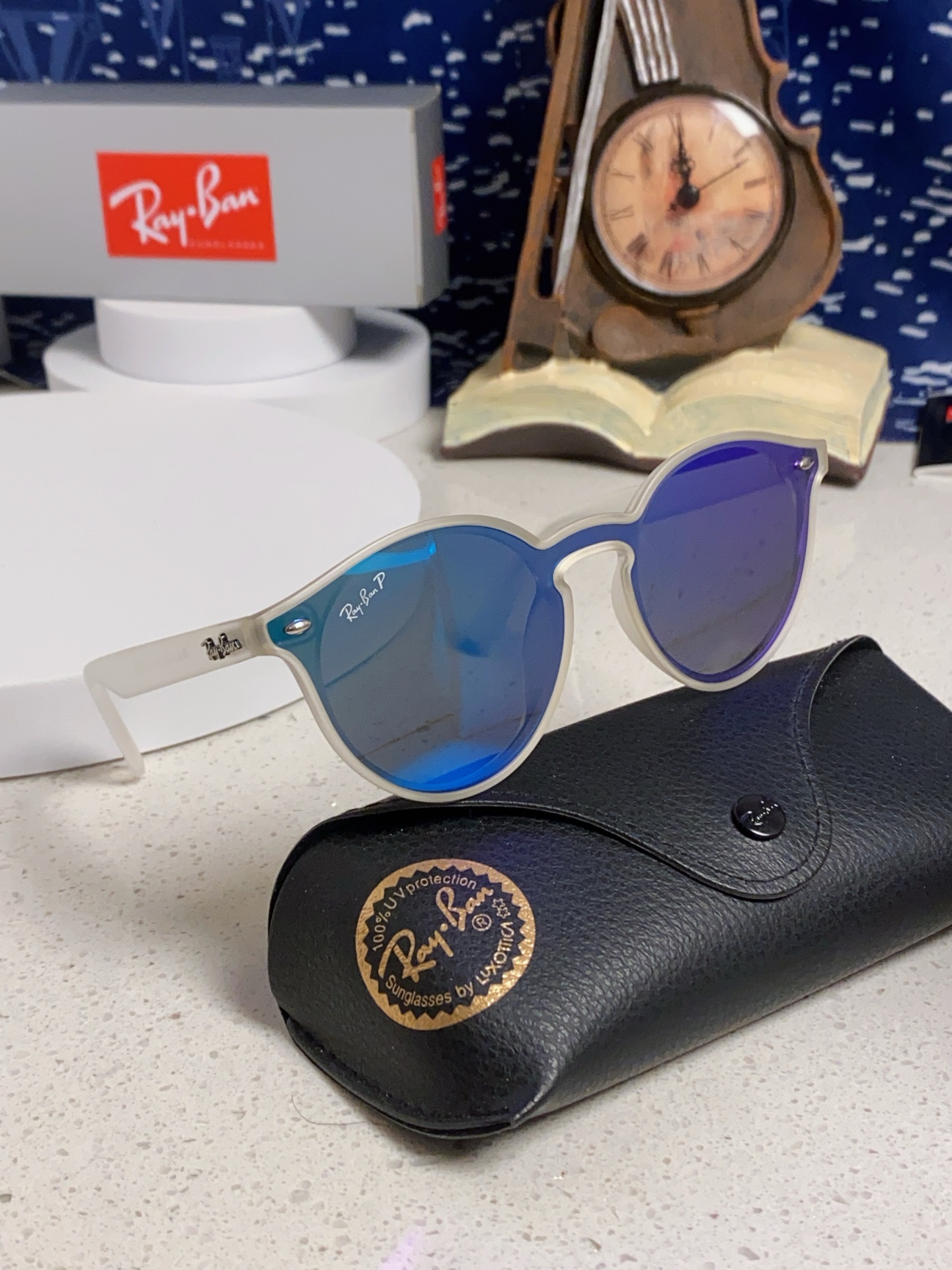  RayBan雷朋 2025夏季新款 原装复古女款圆框太阳眼镜 经典款墨镜遮阳 RB4380 