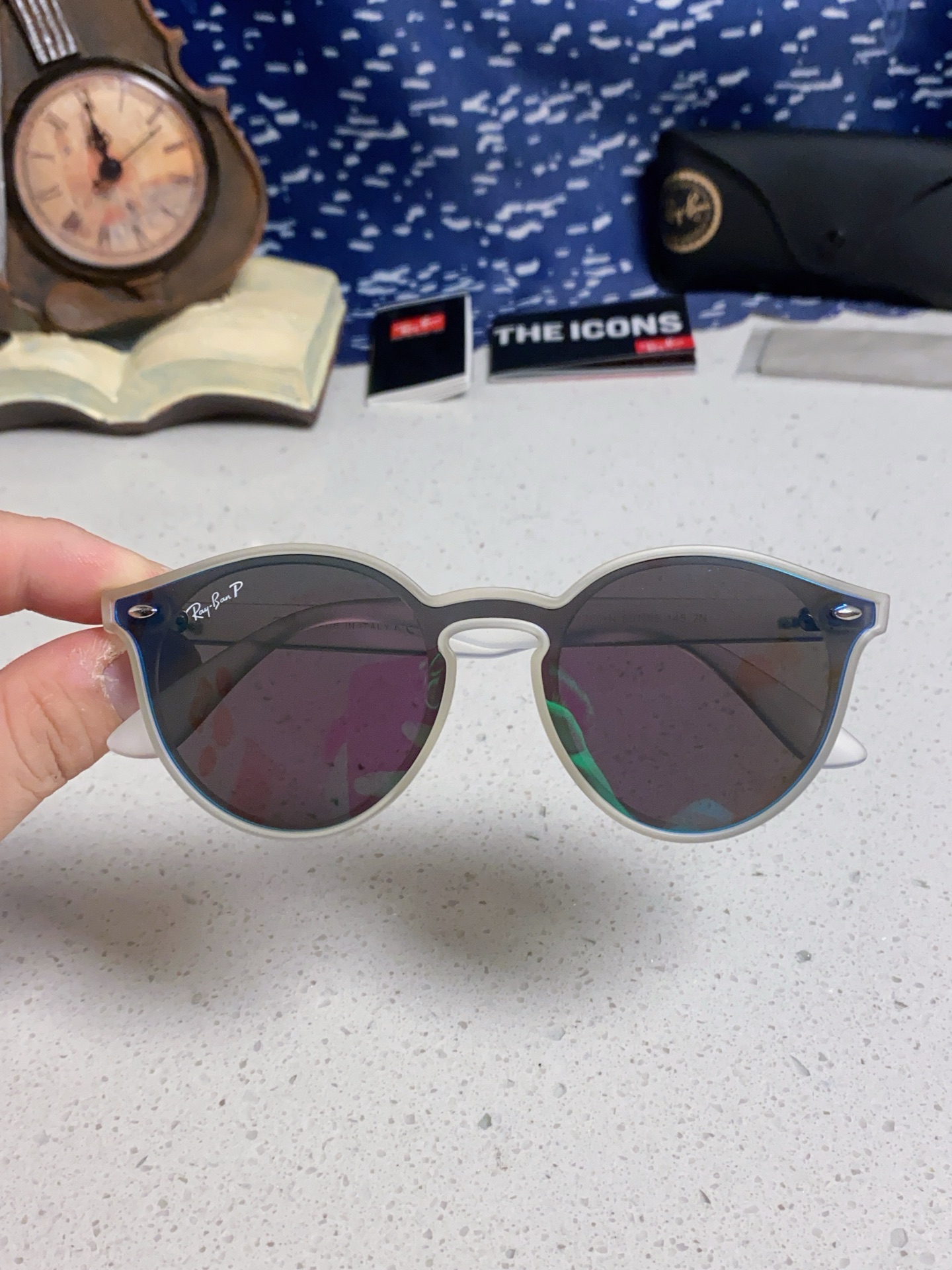  RayBan雷朋 2025夏季新款 原装复古女款圆框太阳眼镜 经典款墨镜遮阳 RB4380 