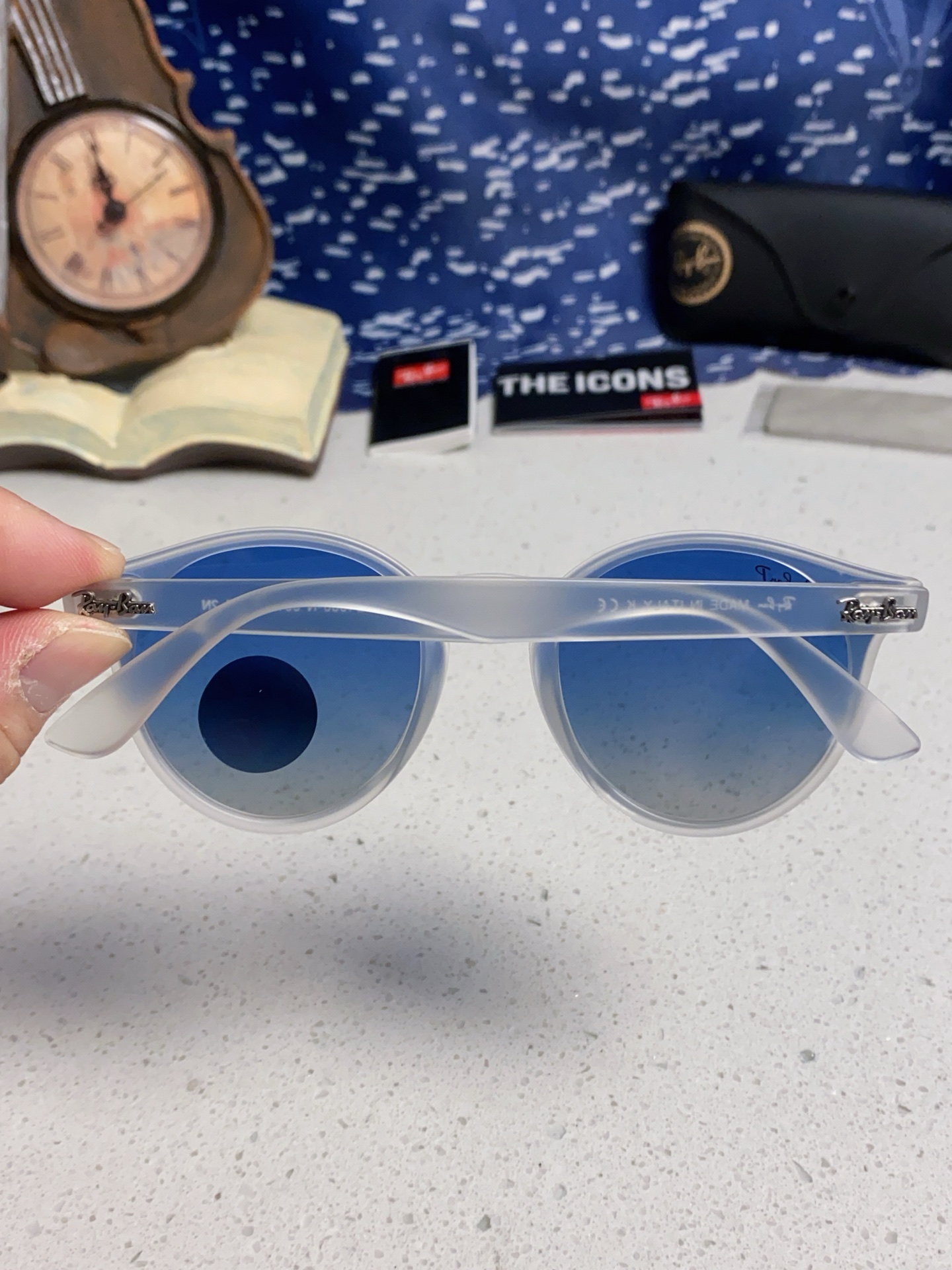  RayBan雷朋 2025夏季新款 原装复古女款圆框太阳眼镜 经典款墨镜遮阳 RB4380 