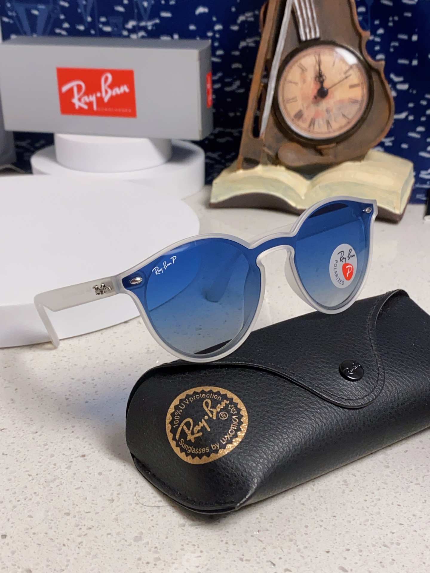  RayBan雷朋 2025夏季新款 原装复古女款圆框太阳眼镜 经典款墨镜遮阳 RB4380 