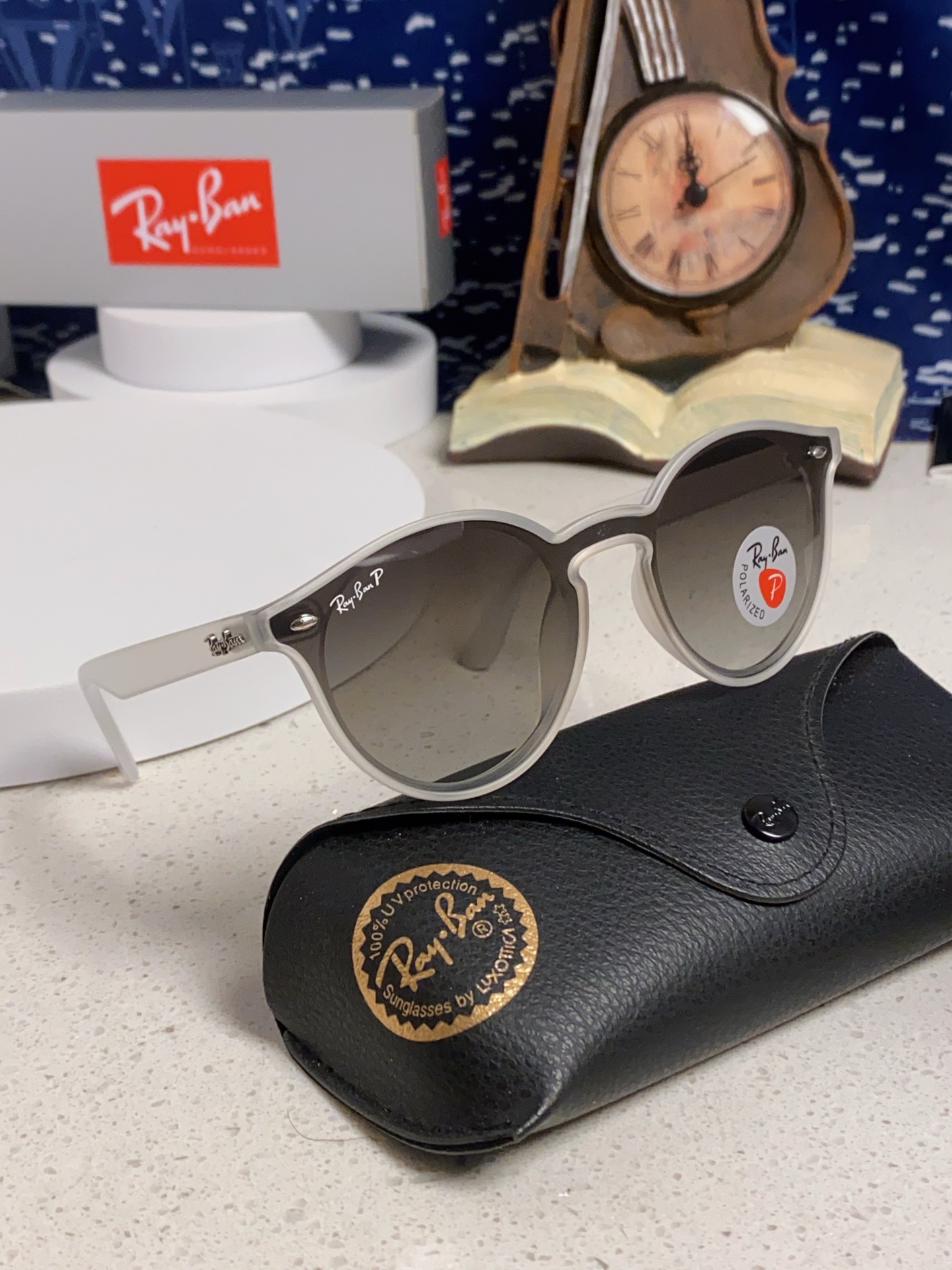  RayBan雷朋 2025夏季新款 原装复古女款圆框太阳眼镜 经典款墨镜遮阳 RB4380 
