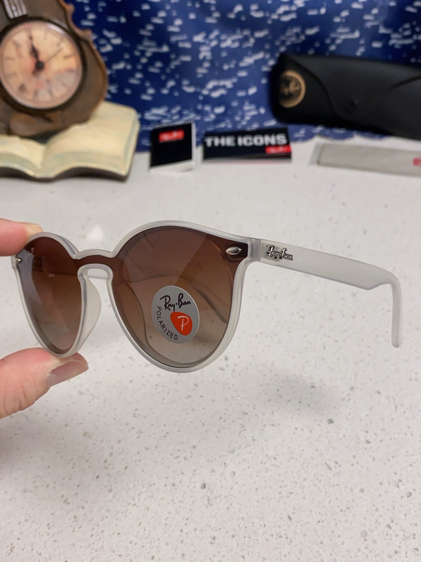  RayBan雷朋 2025夏季新款 原装复古女款圆框太阳眼镜 经典款墨镜遮阳 RB4380 